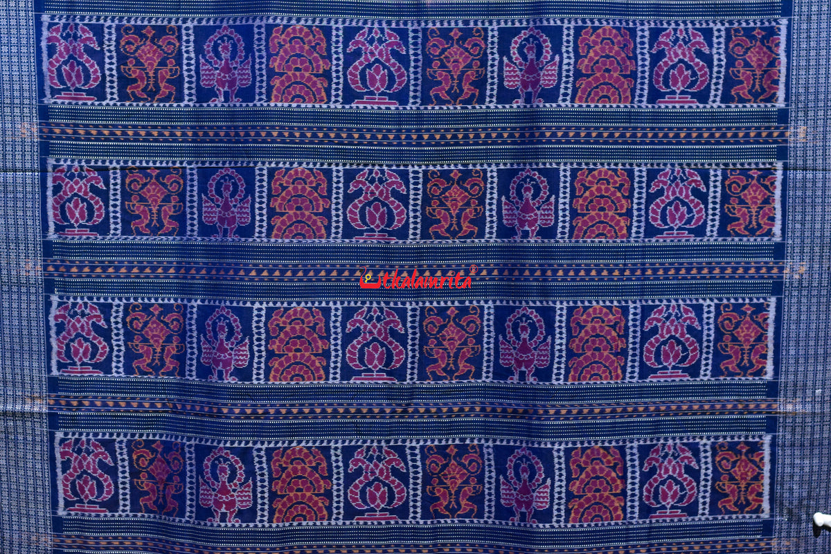 Minty Jamun Kothi Sankha Padma Sambalpuri Cotton Saree