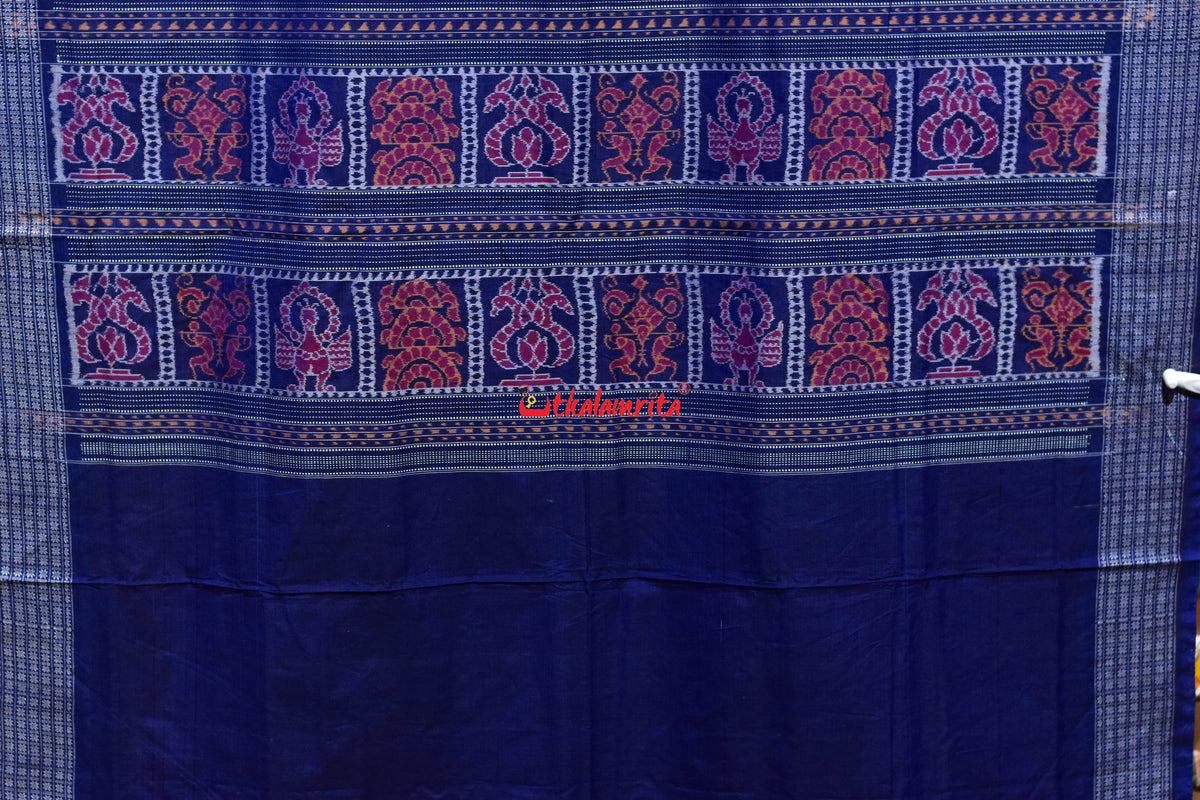 Minty Jamun Kothi Sankha Padma Sambalpuri Cotton Saree