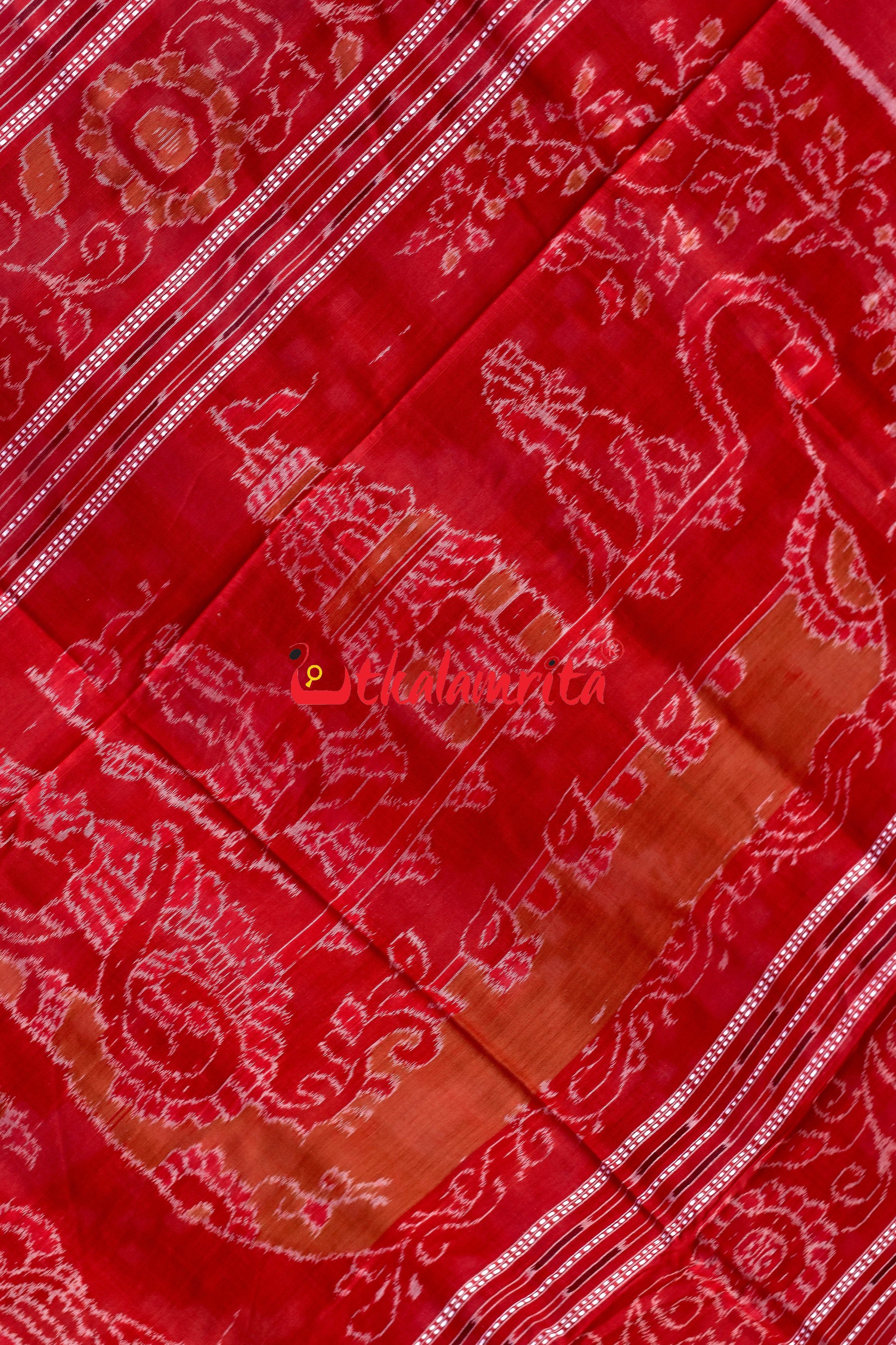 Diagonal Pasapali Black White Cotton Saree