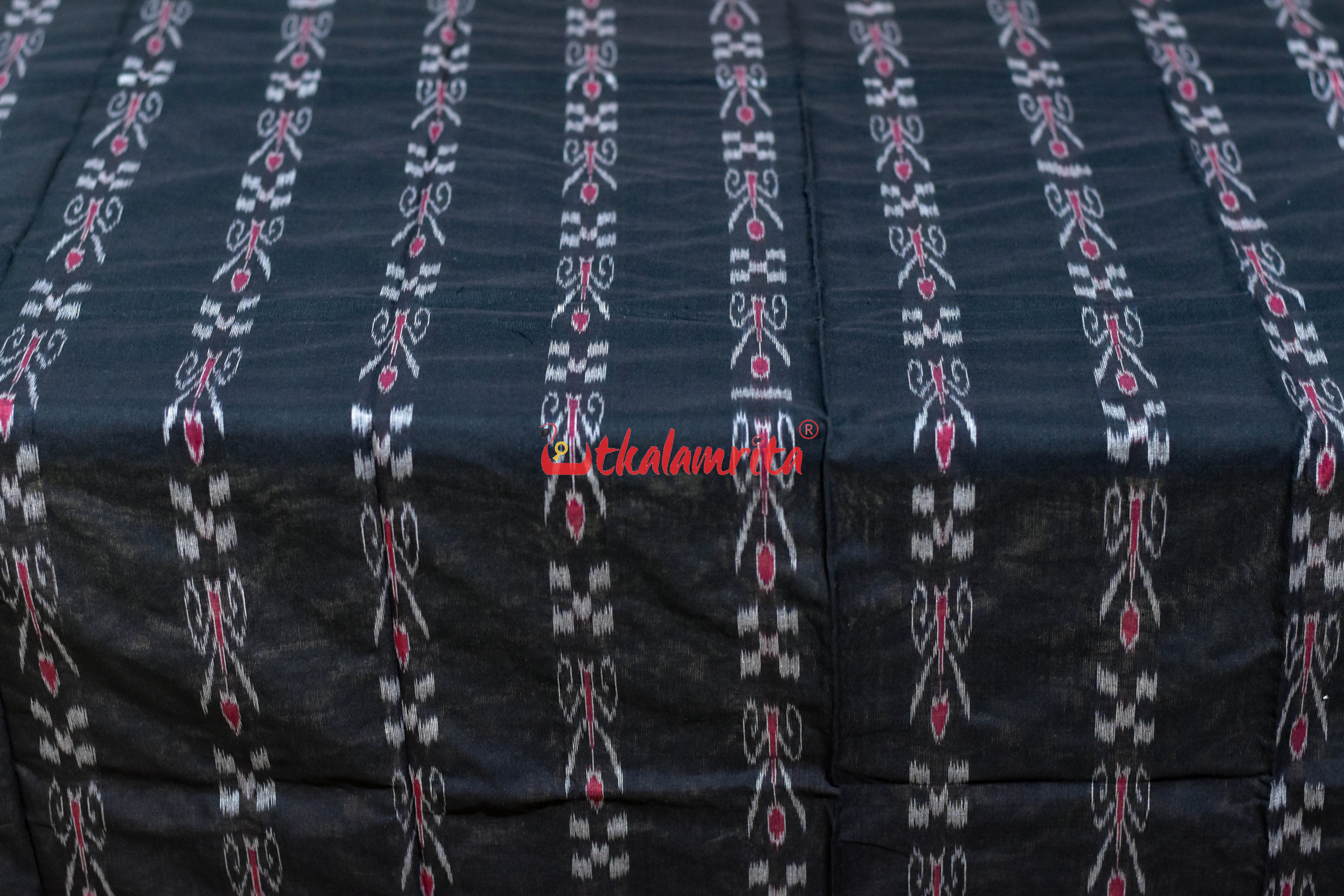 Black Blue Pasapali and Kadha Dress Set