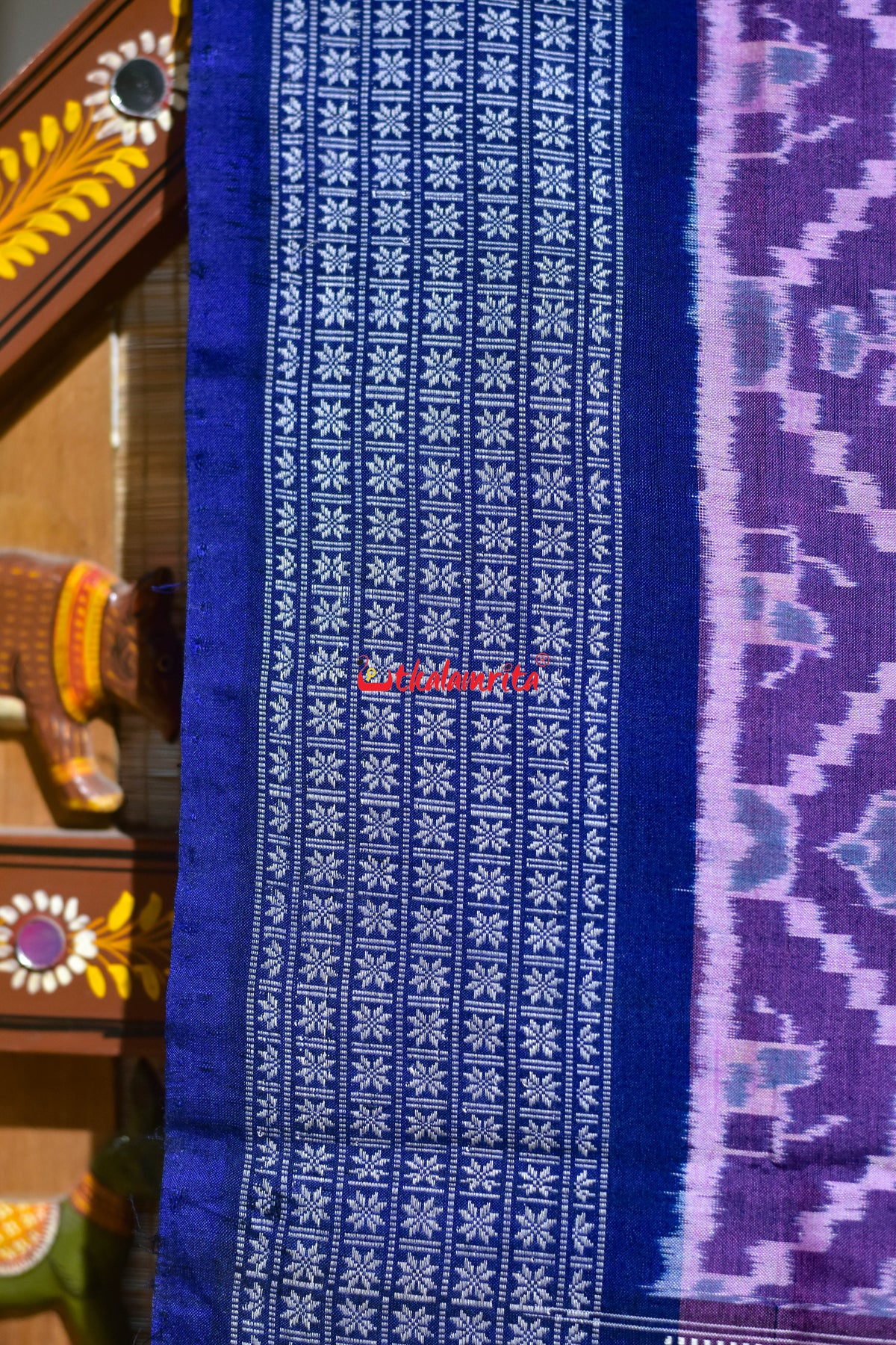 Minty Jamun Kothi Sankha Padma Sambalpuri Cotton Saree