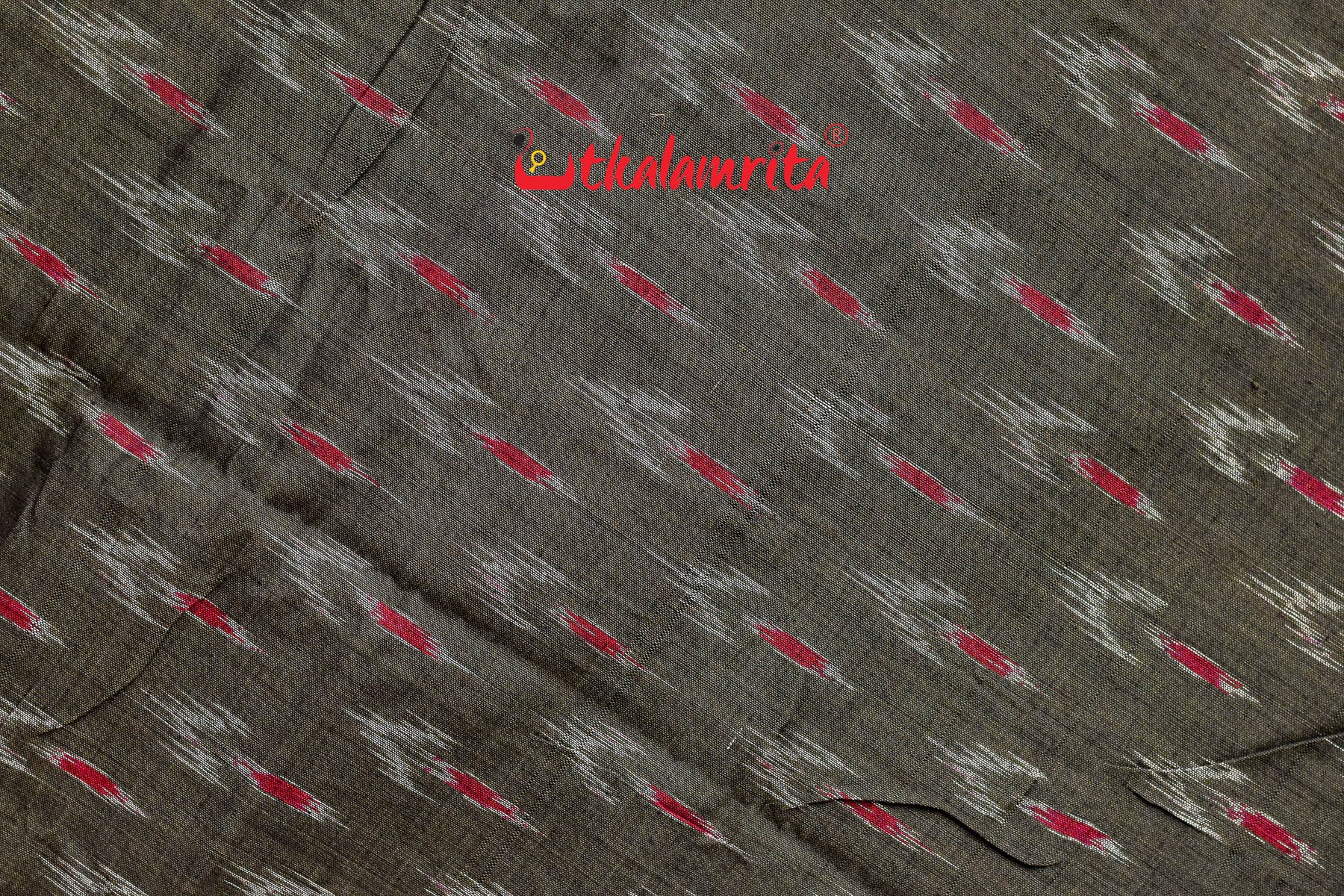 Deep Olive Chandrika Khandua Cotton Saree