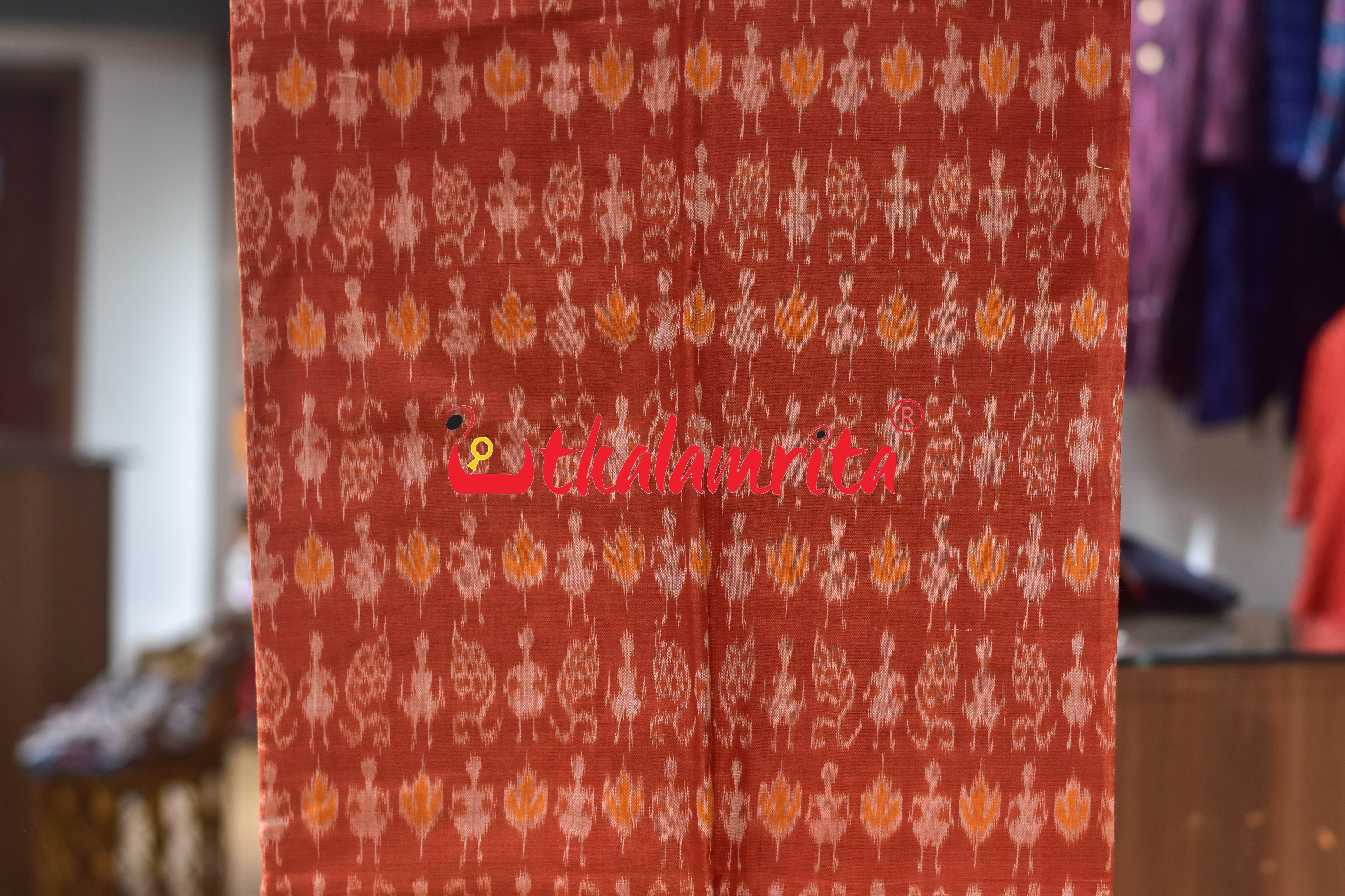 Rust Body Tribals Cotton Dress Set