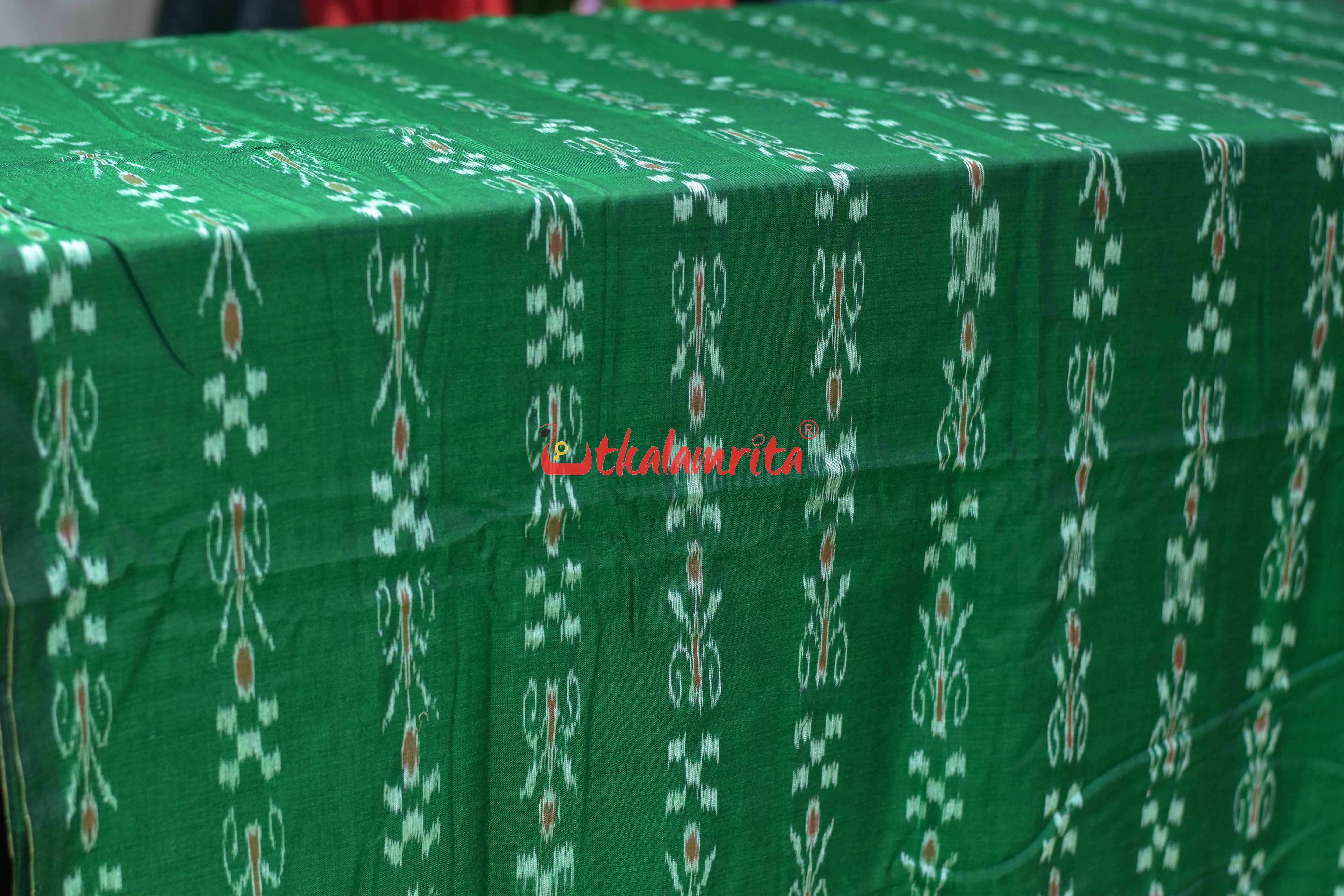 Light Green Pasapali and Kadha (Fabric)