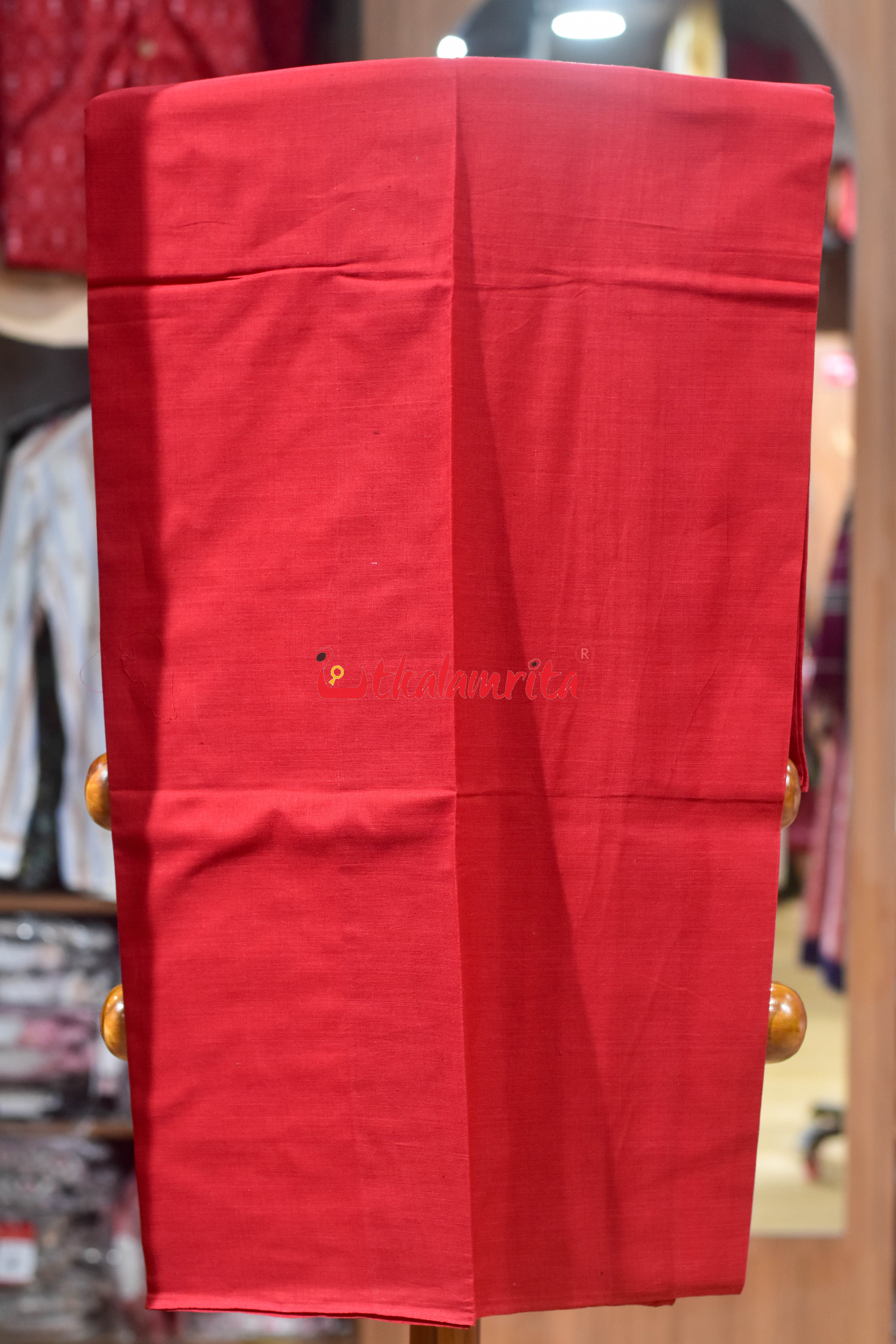 Black Red Kothi Pasapali Cotton Dress Set