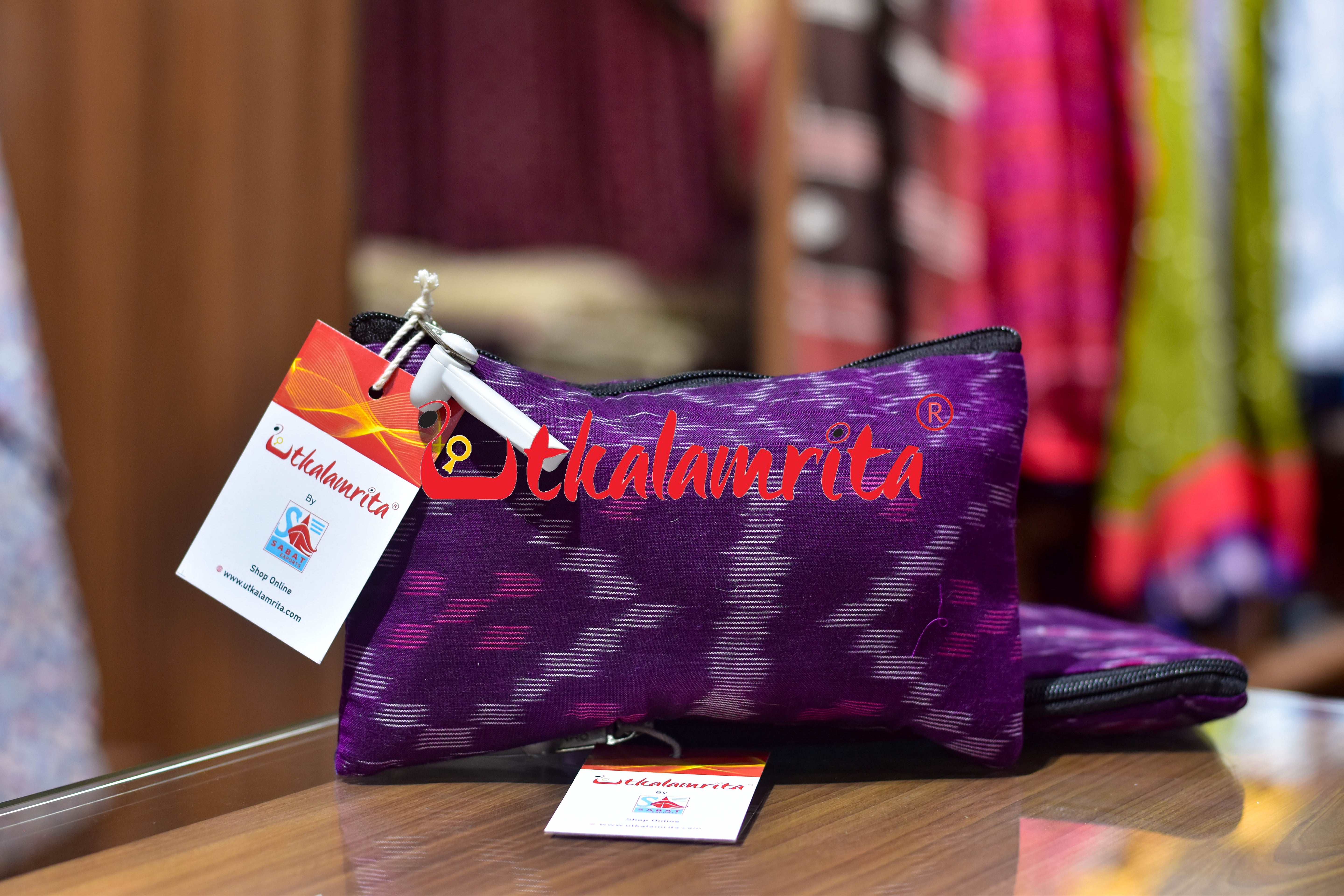 Purple Tetris Small Purse