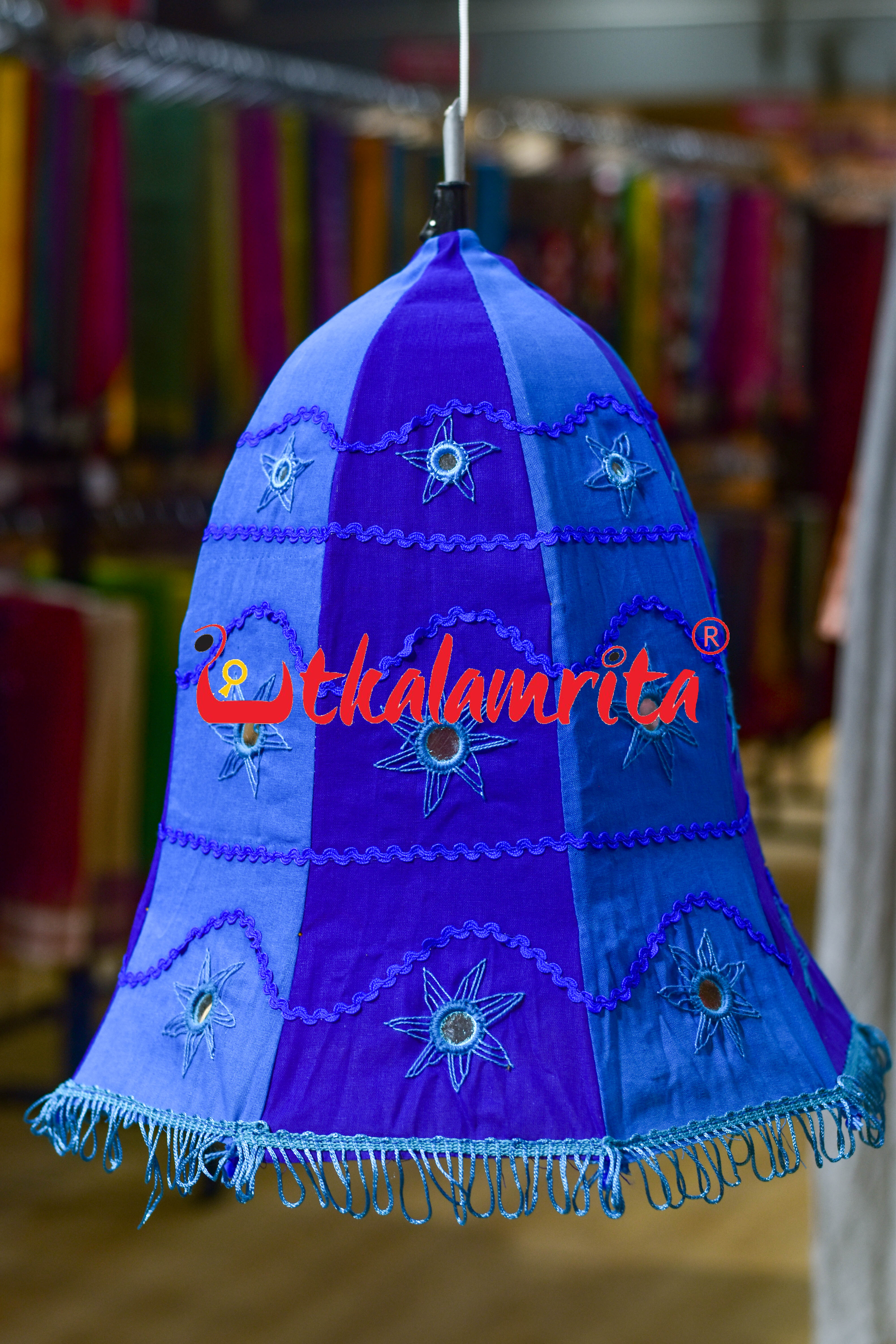 Blue Teal Special Bell Lampshade