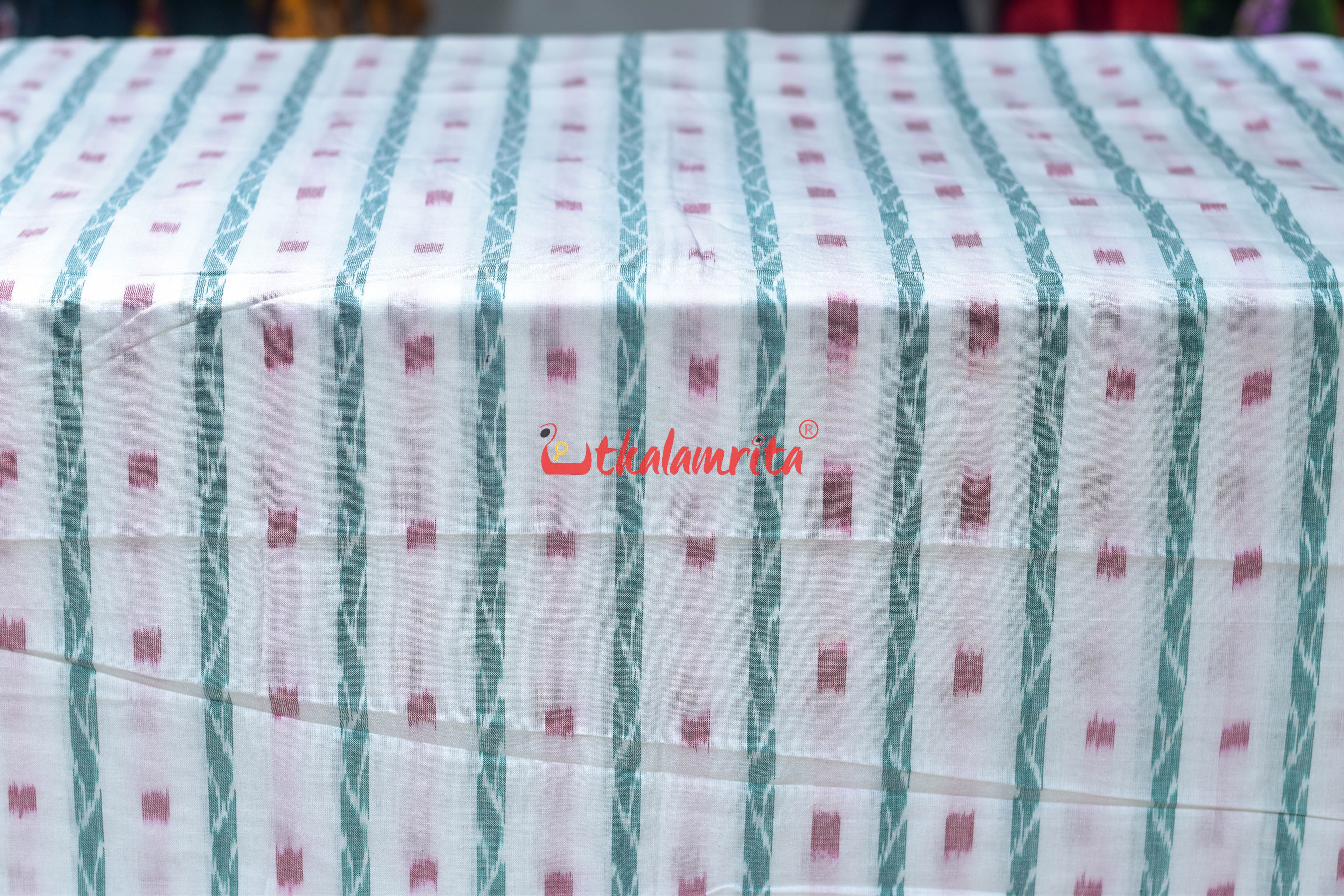 White Red Dots and Lata (Fabric)