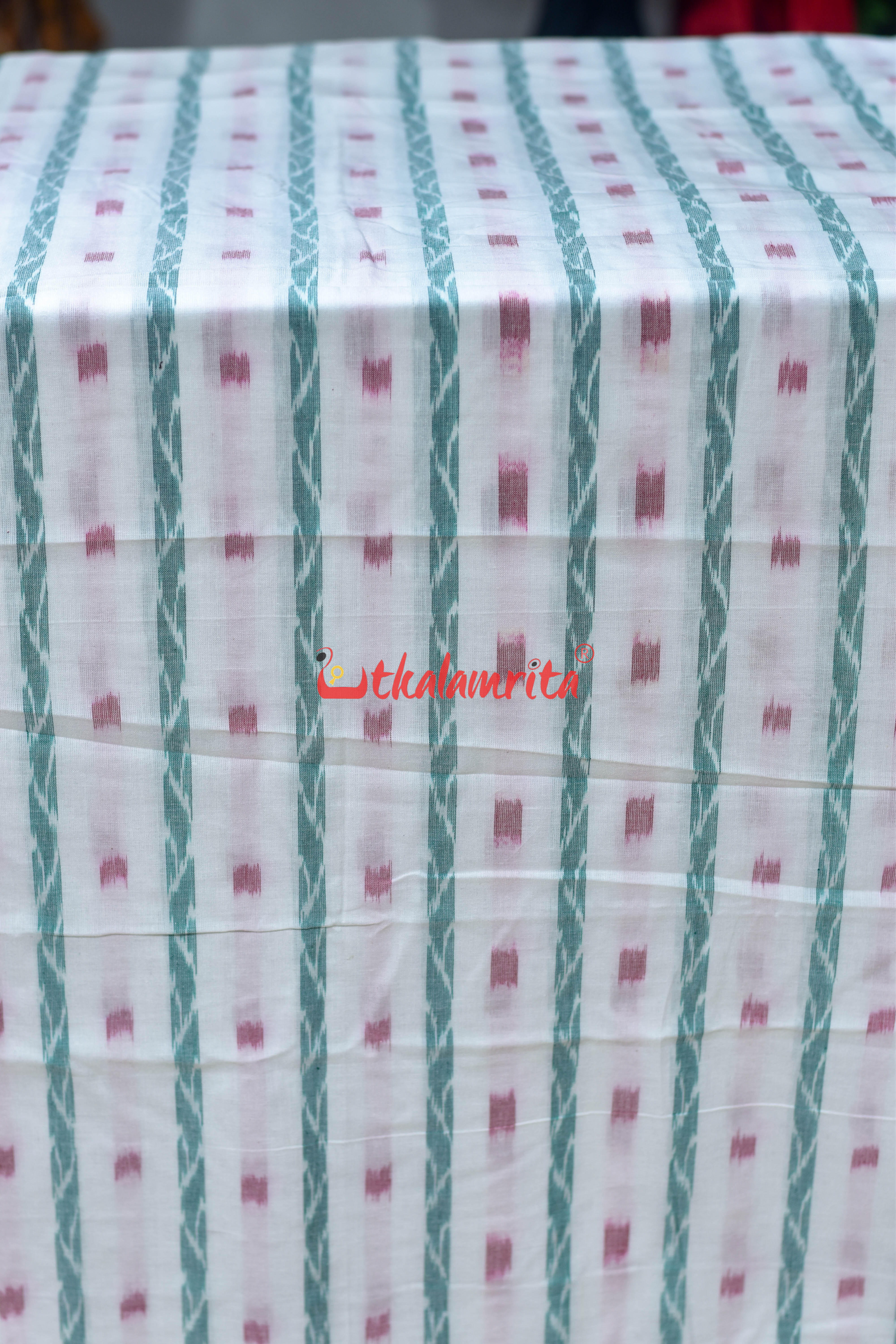 White Red Dots and Lata (Fabric)