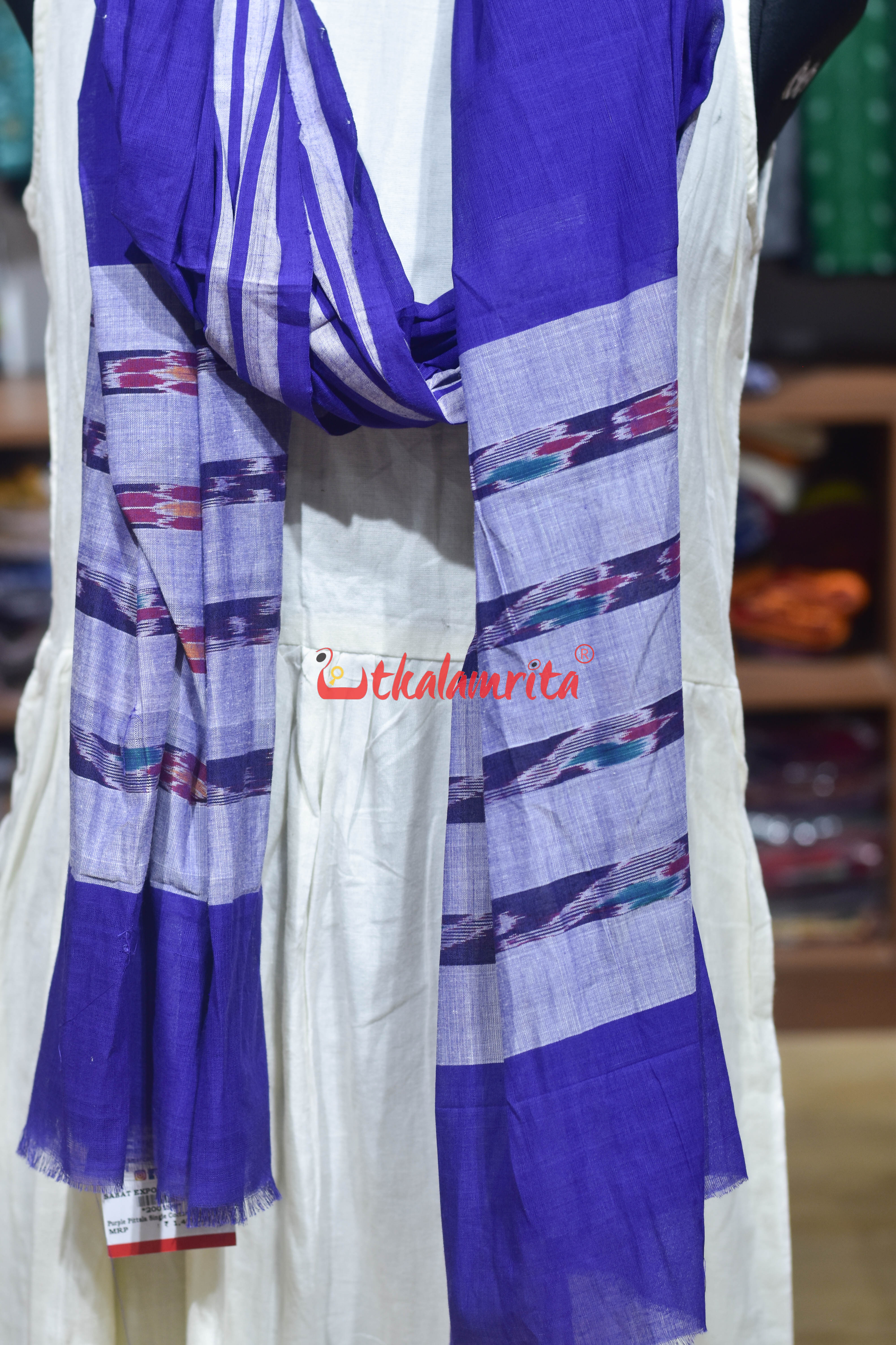 Purple Pittala Single Cotton (Dupatta)
