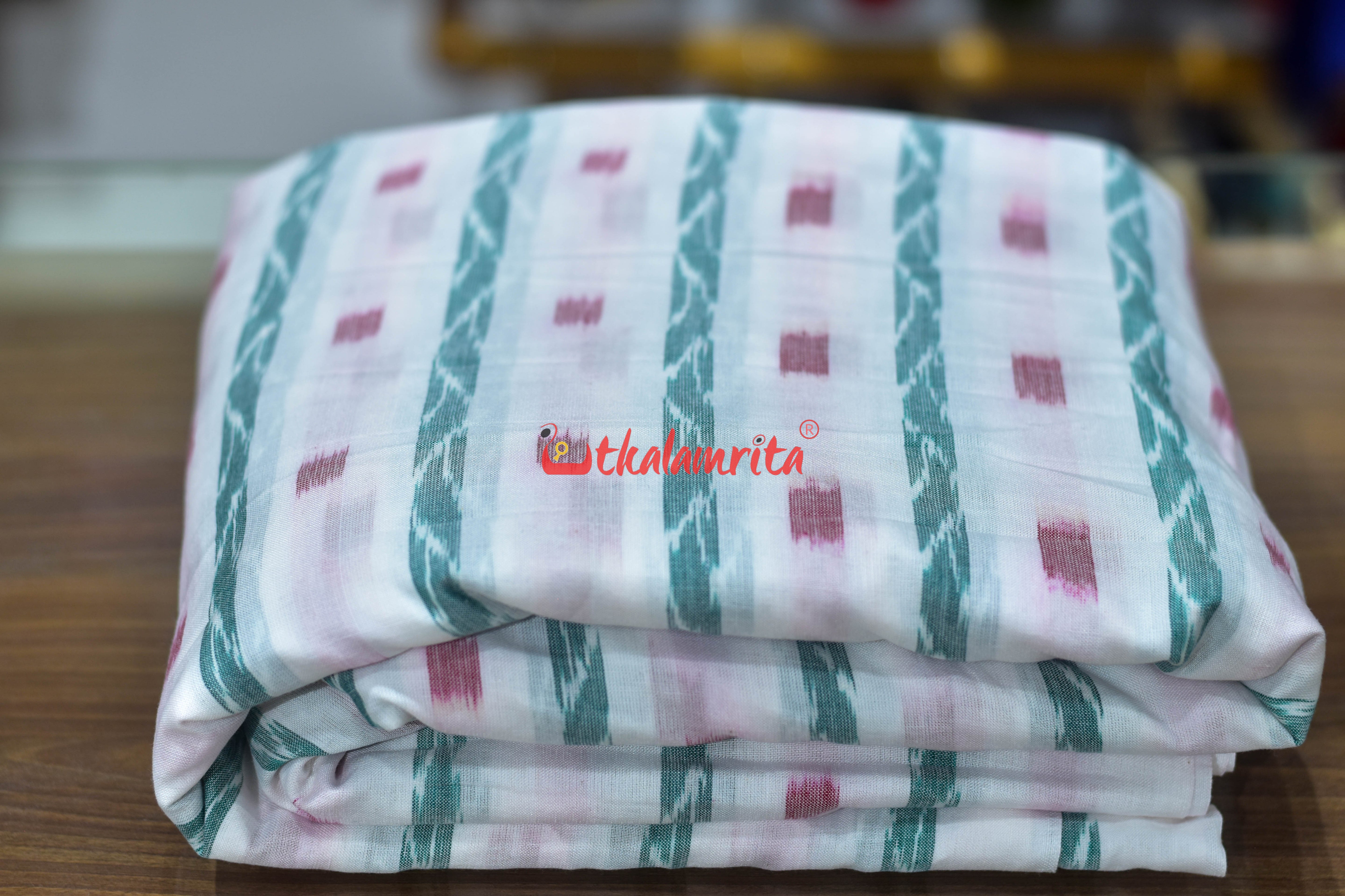 White Red Dots and Lata (Fabric)
