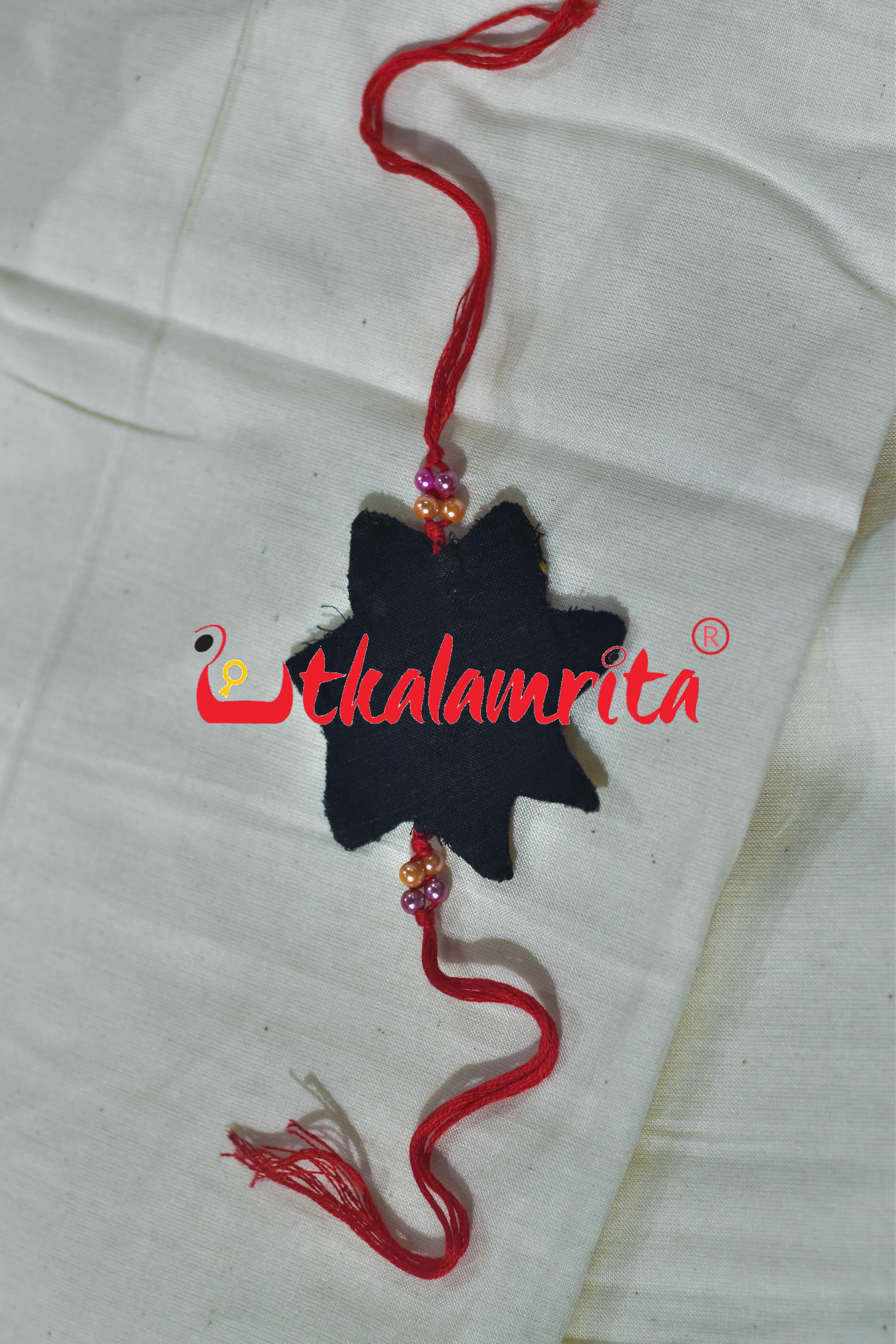 Mustard Flower Pattachitra (Ikat Rakhi)