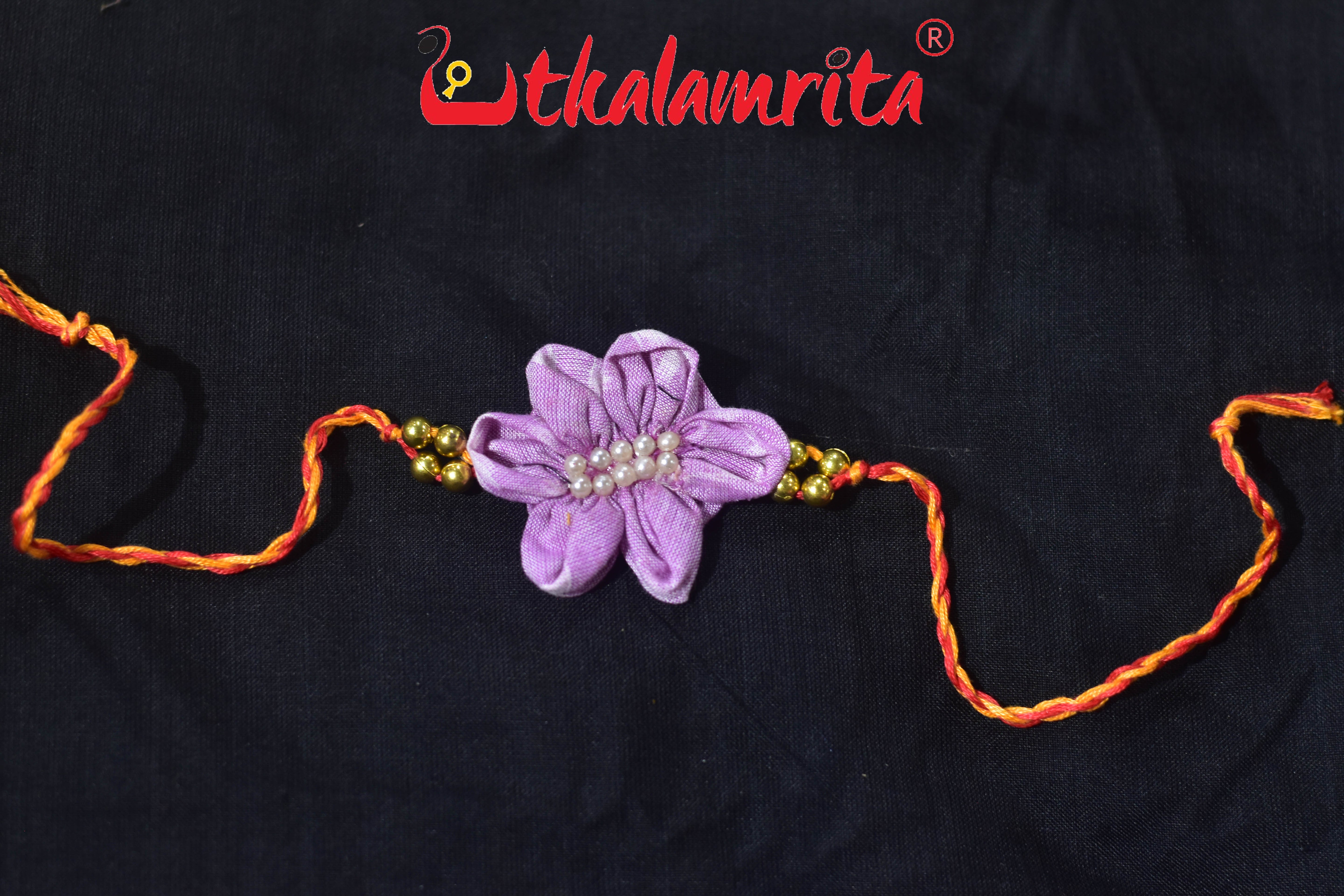 Lavendar Flower (Ikat Rakhi)