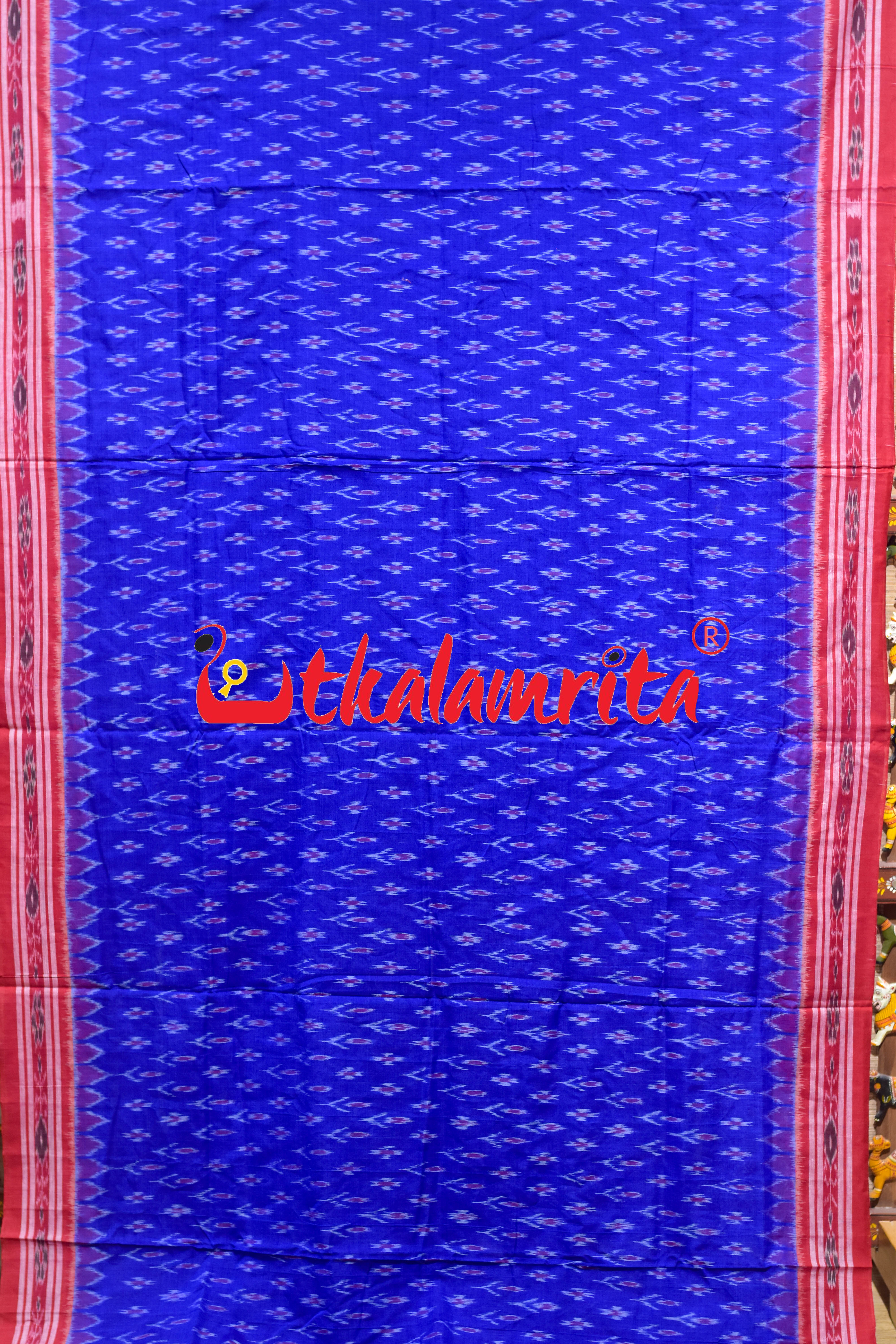 Blue Labanga Bandha Khandua Cotton Saree