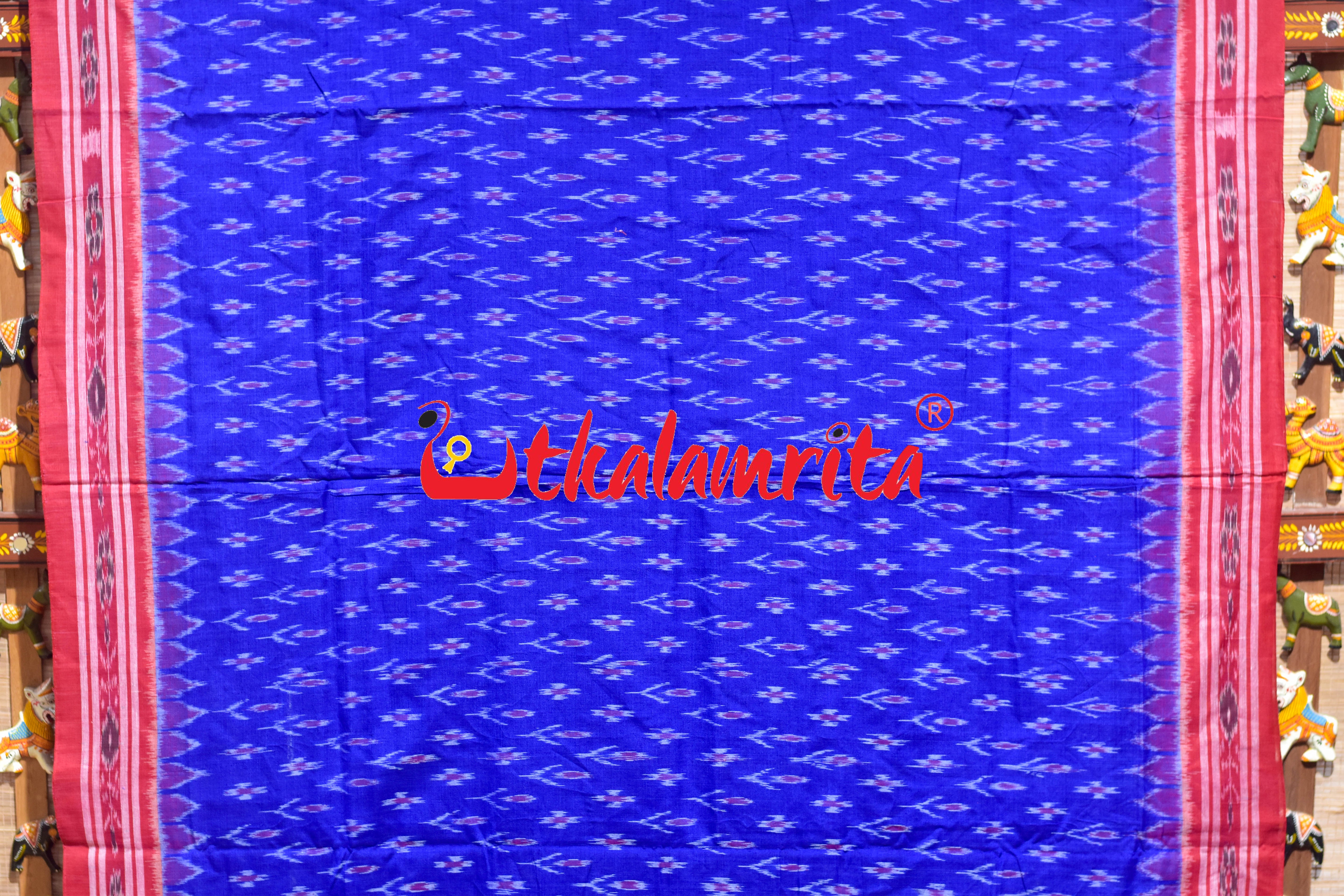 Blue Labanga Bandha Khandua Cotton Saree