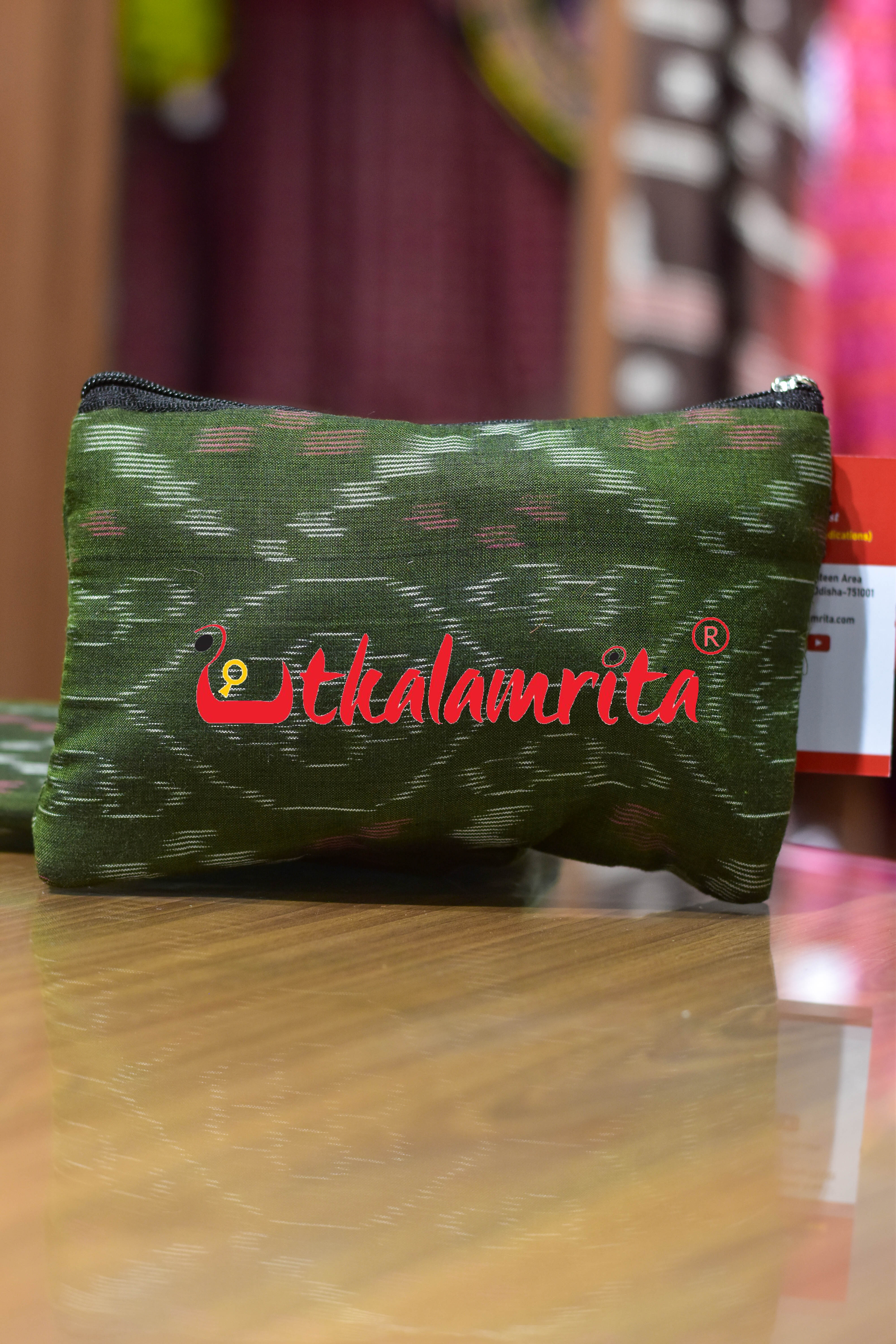 Mehendi Green Tetris Small Purse