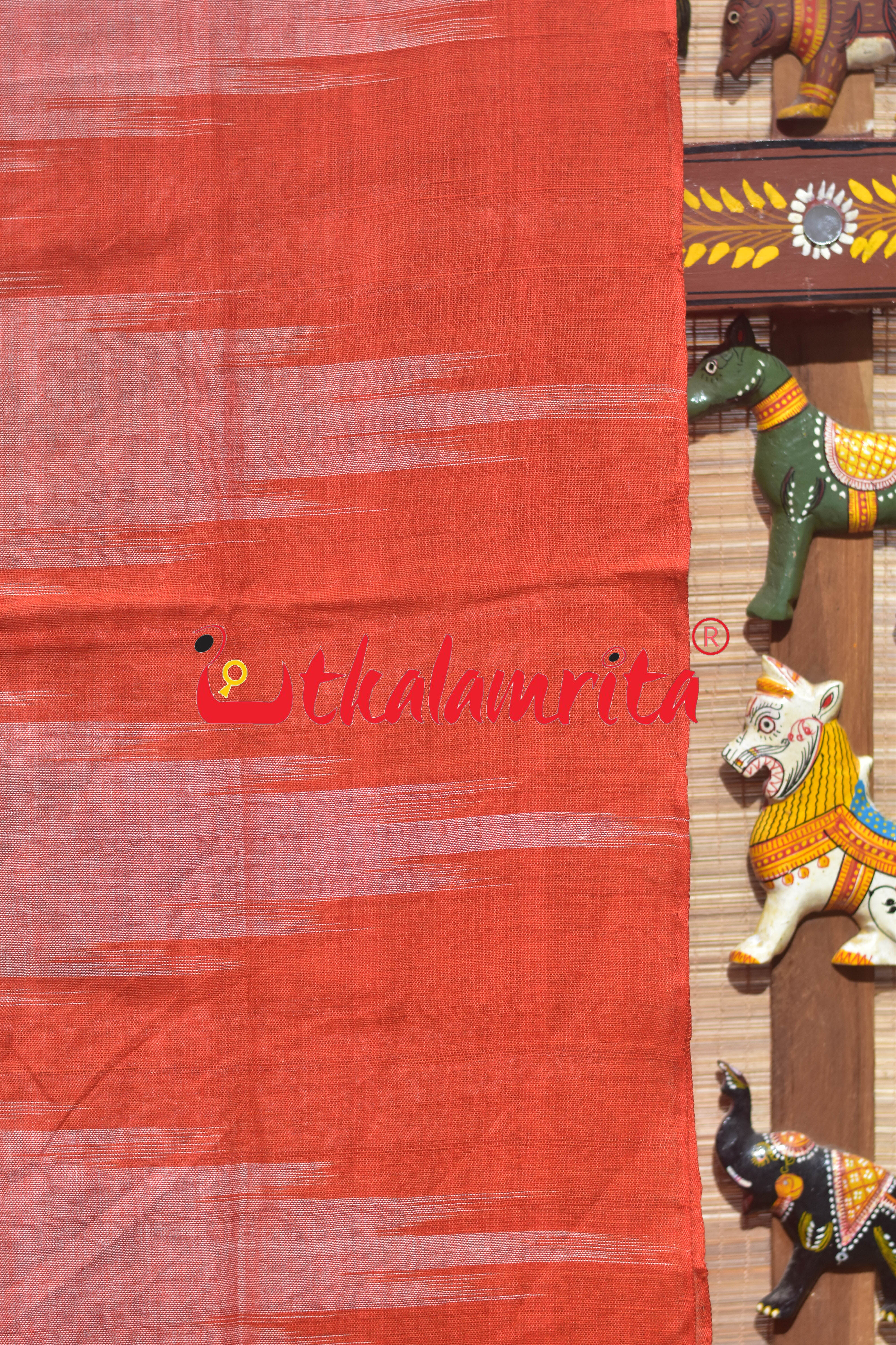 Orange Kargil Kumbha Cotton Saree