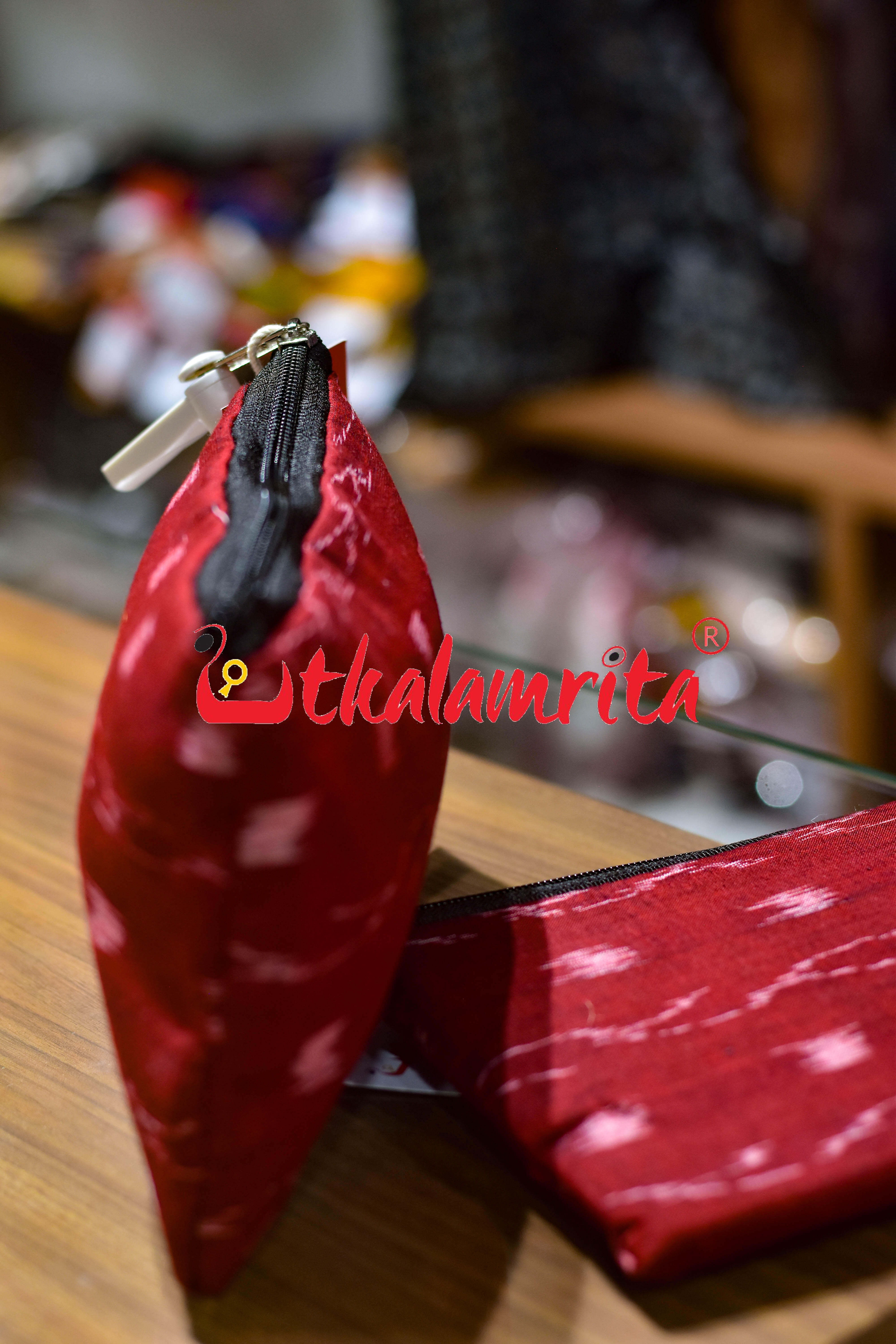 Maroon Tipa Lata Small Purse