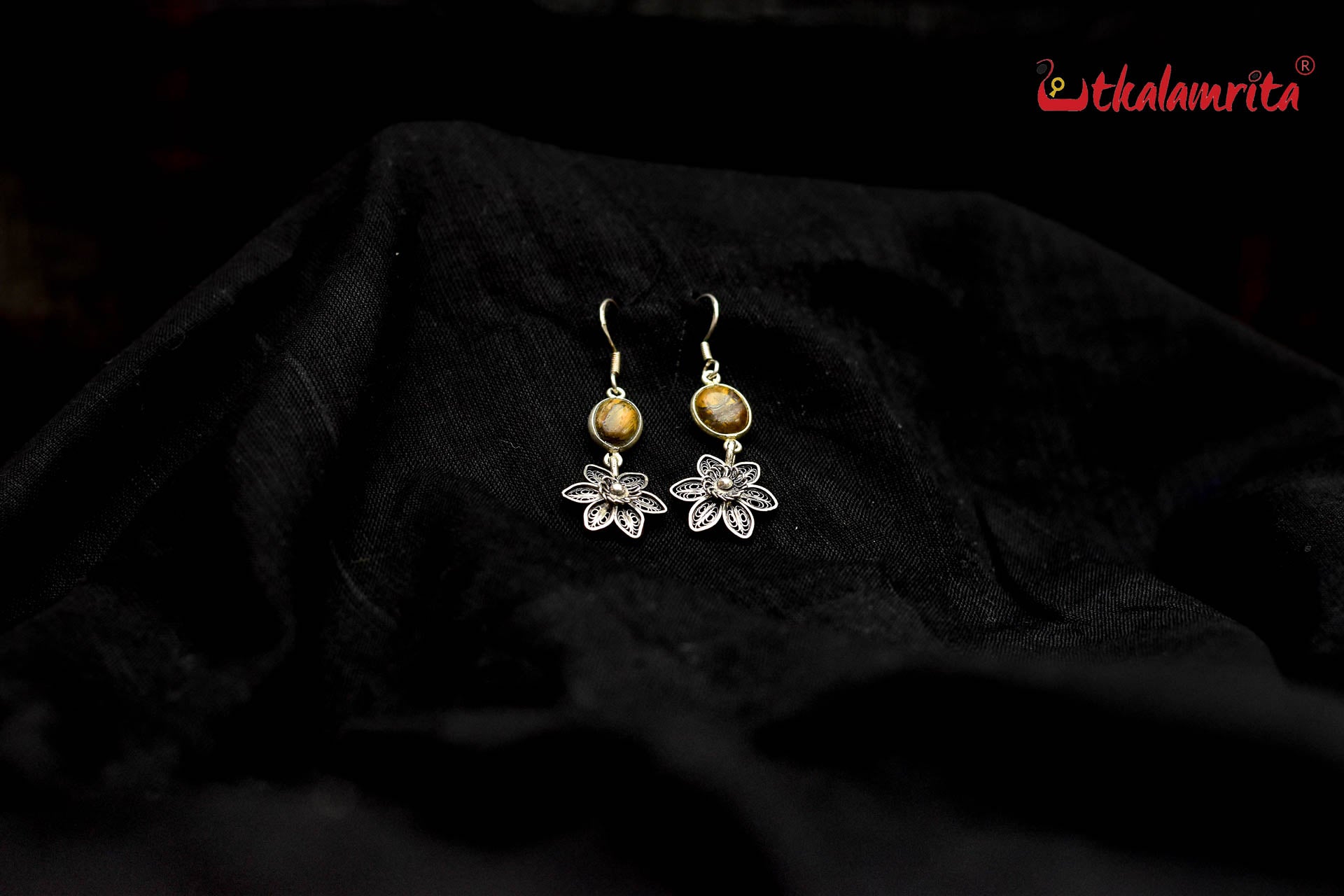 Brown Flower Filigree (Danglers)