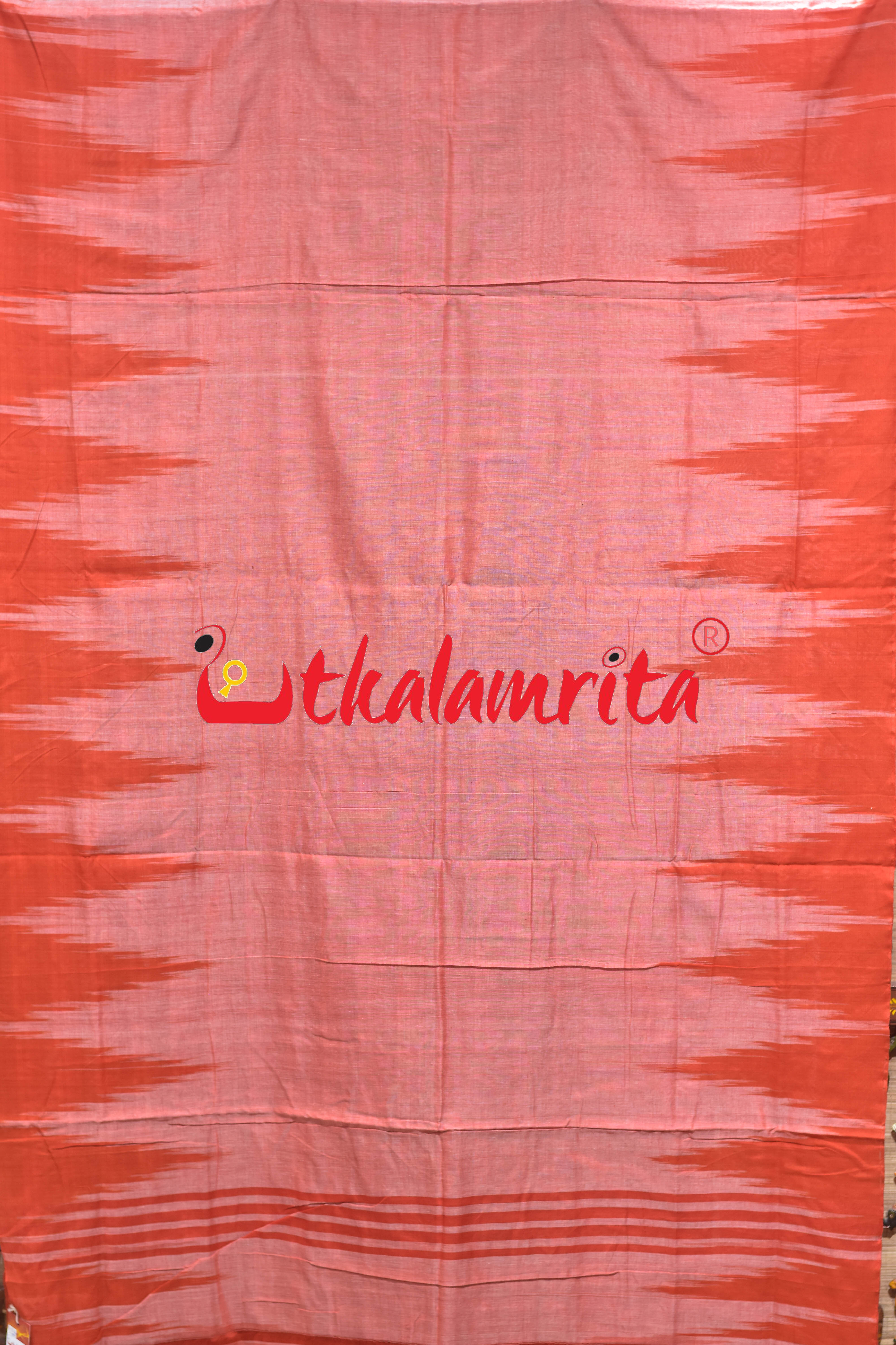Orange Kargil Kumbha Cotton Saree