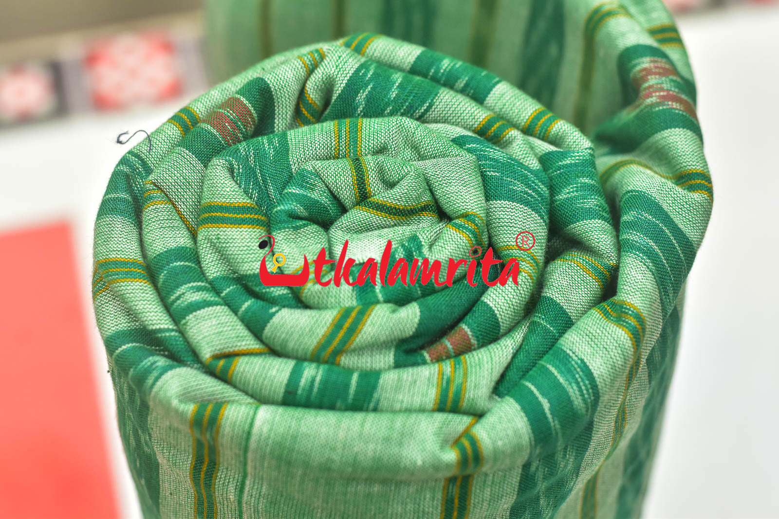 Light Green Box Flower Bandha (Fabric)