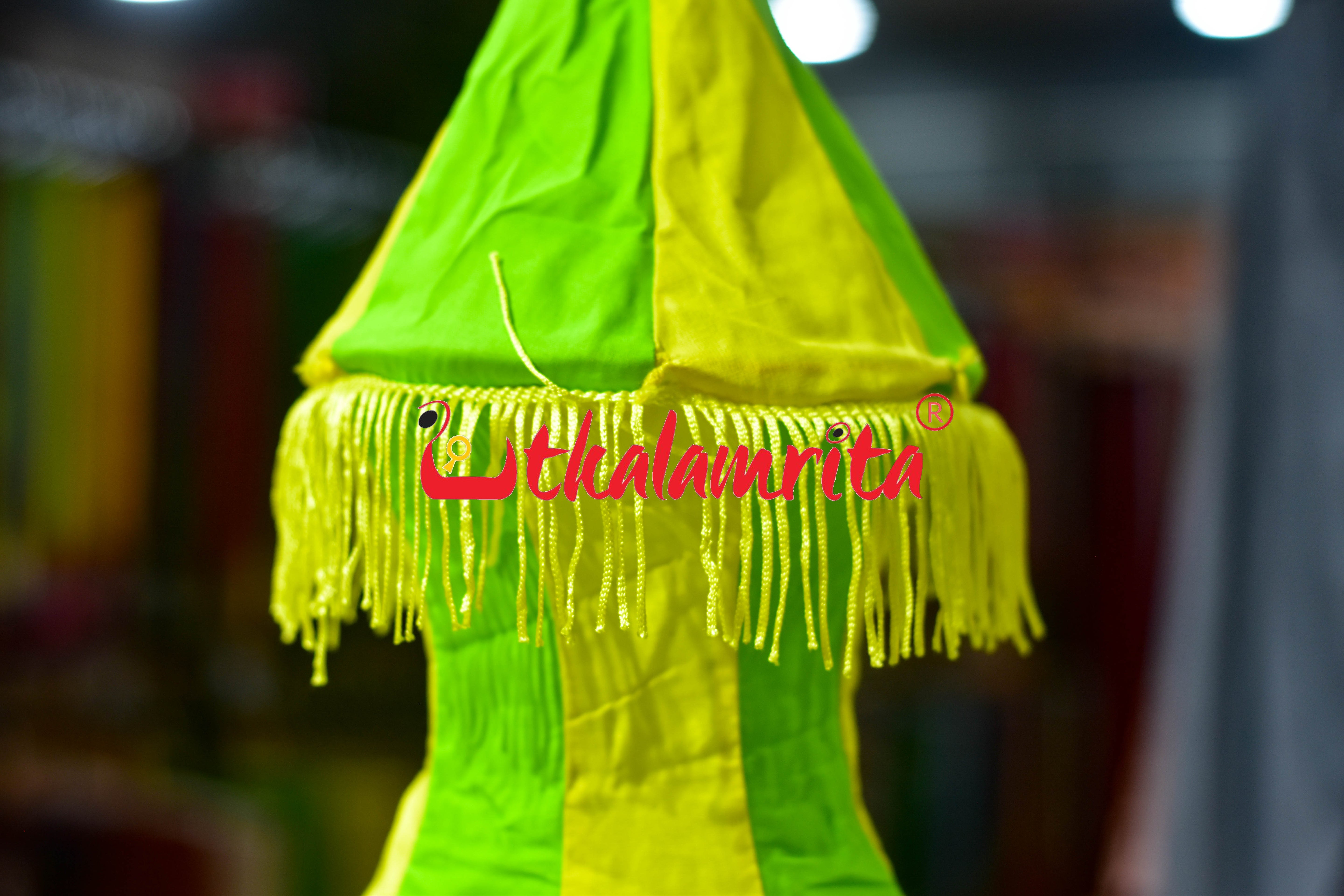 Green Yellow Special Round Jhaller Lampshade