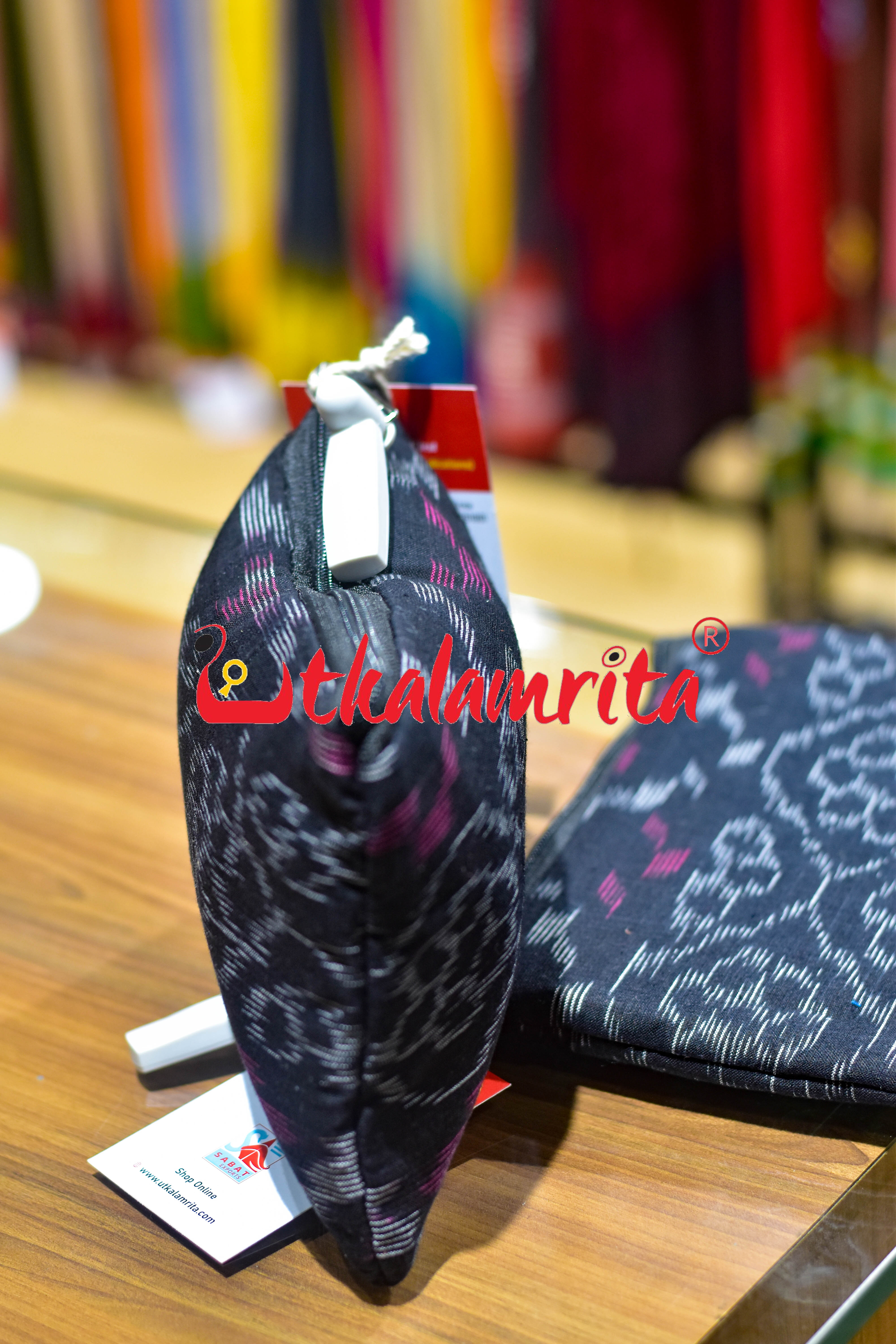 Black Tetris Small Purse