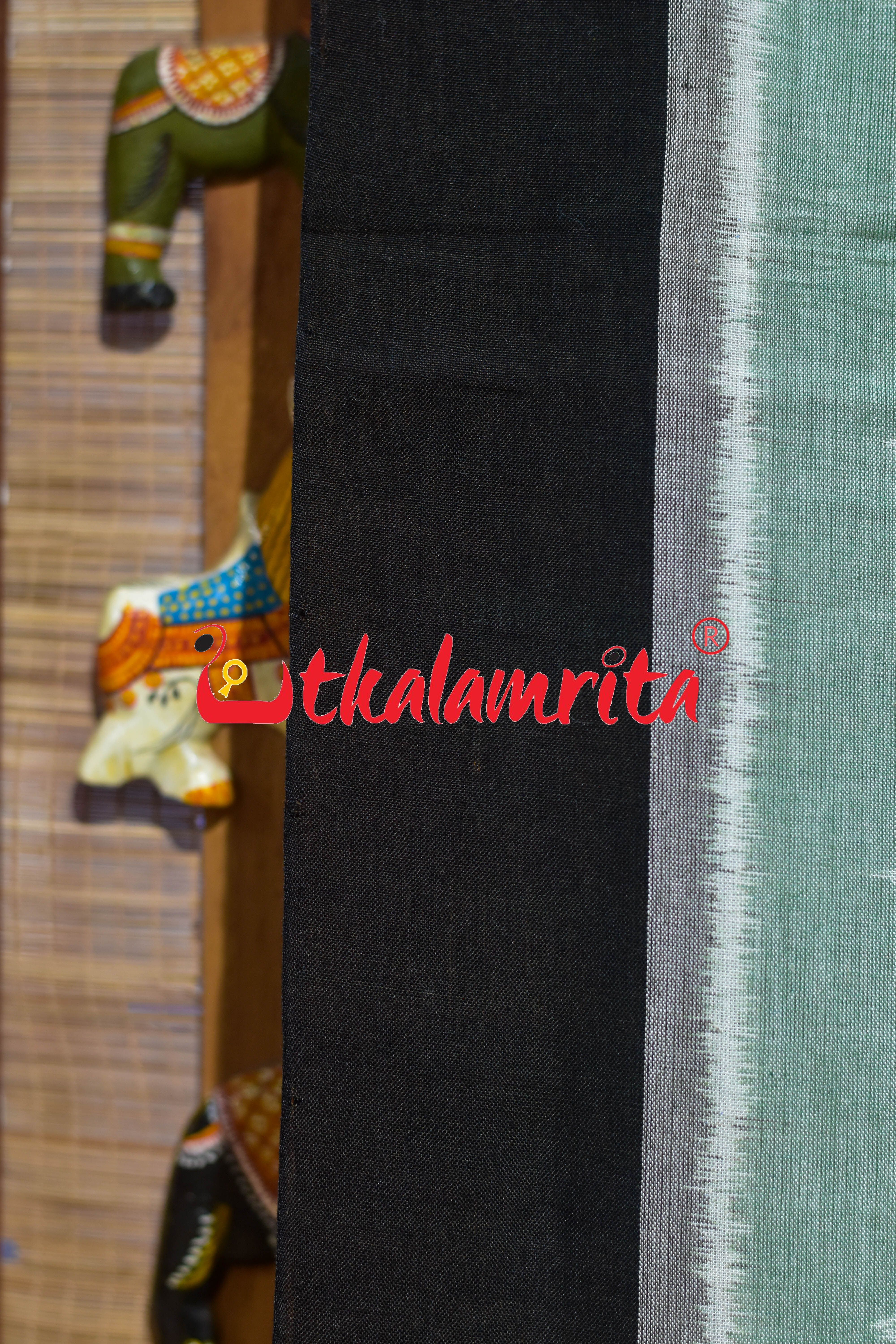 Mint Green Makka Chaonra Khandua Cotton Saree