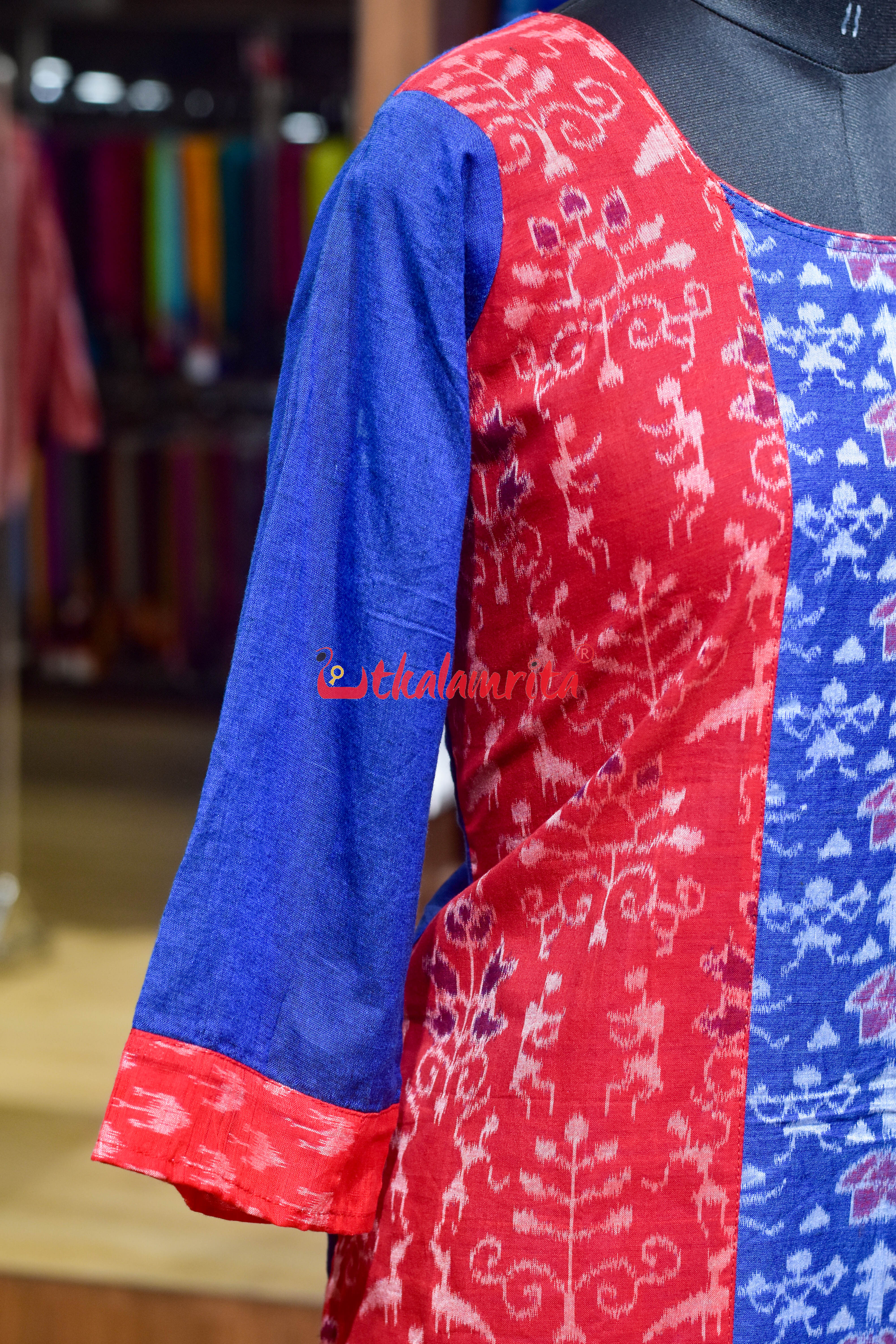 Sambalpuri Heritage Harmony (Ladies Kurti)..