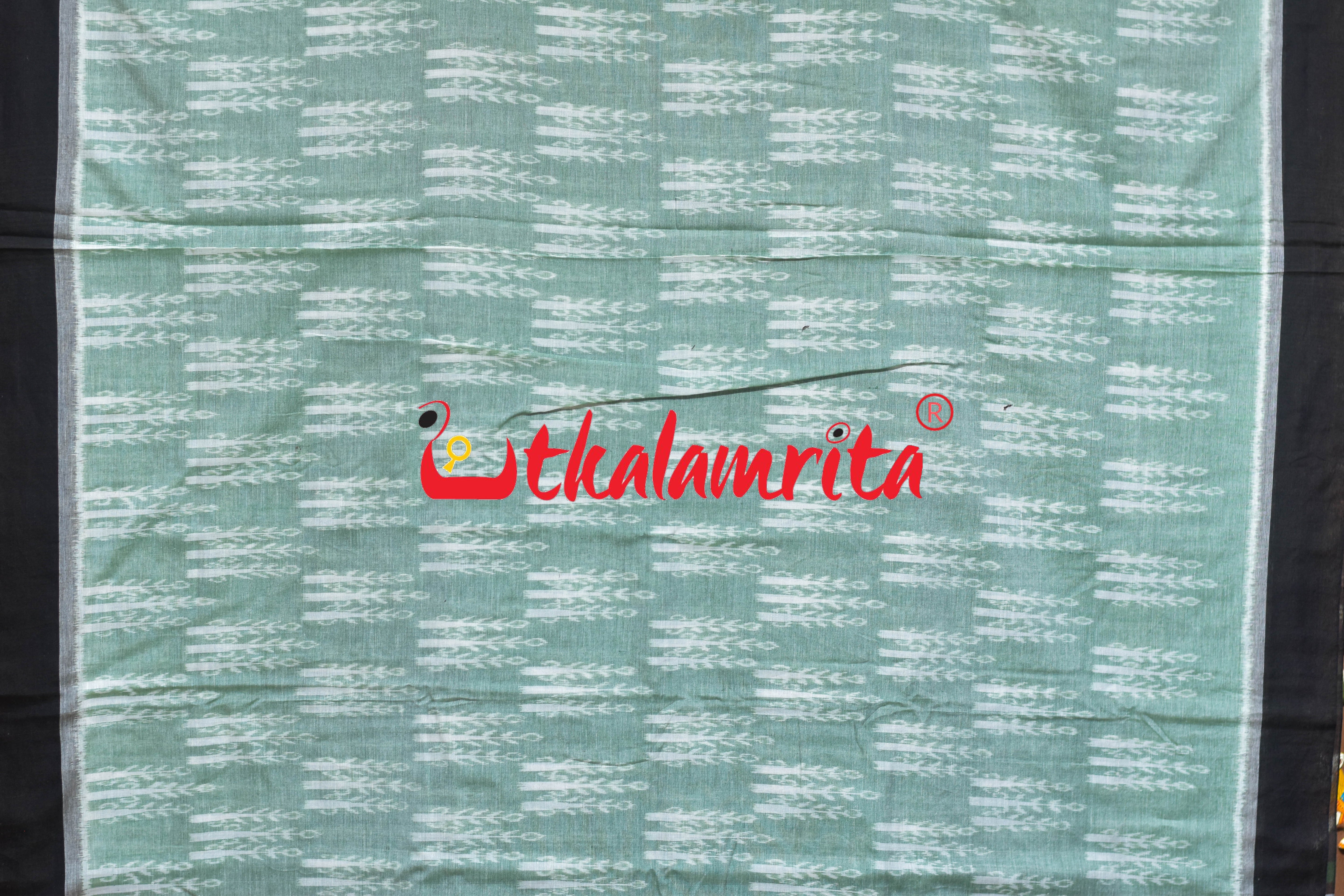 Mint Green Makka Chaonra Khandua Cotton Saree