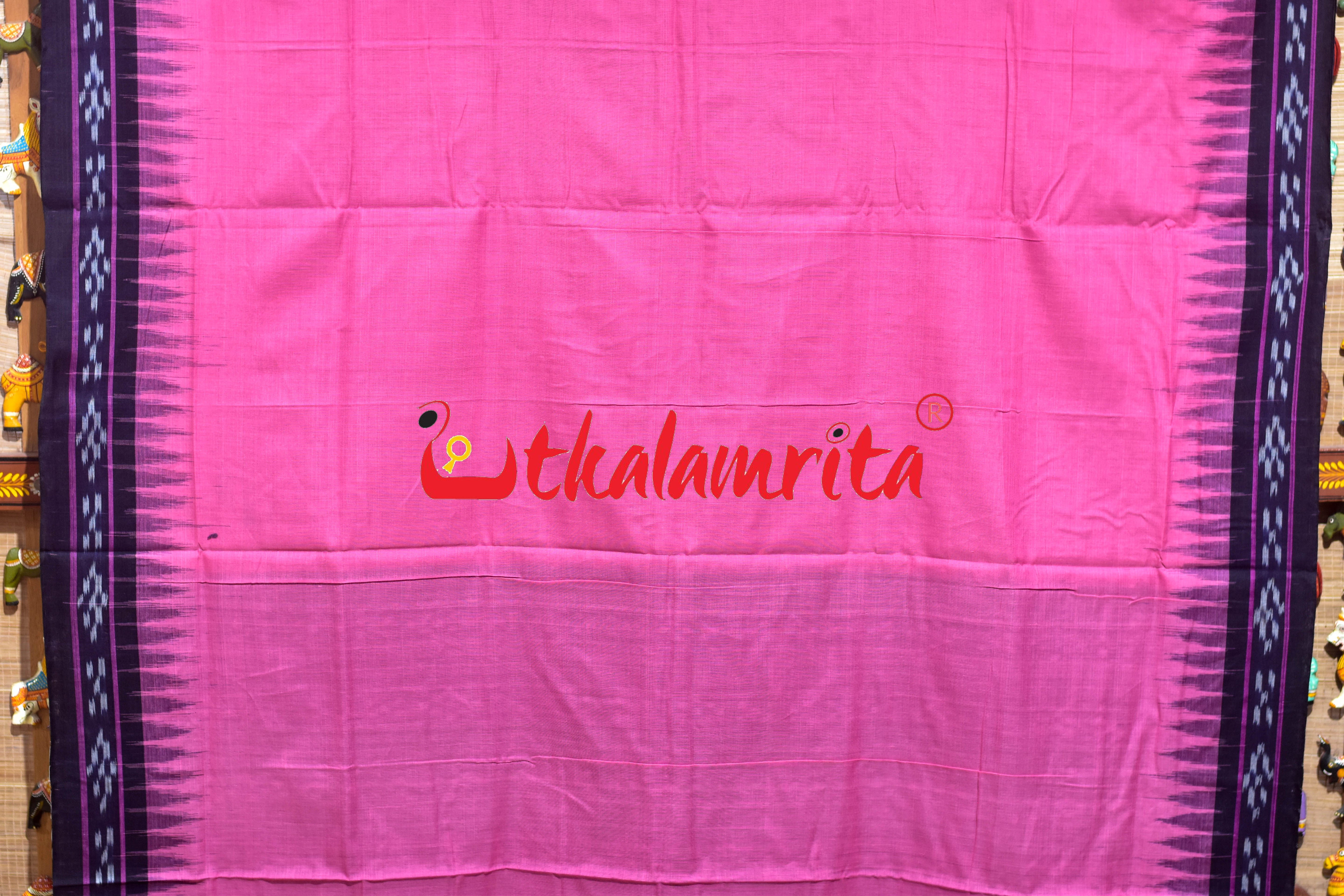 Deep Pink with Pasapali Border Cotton Saree