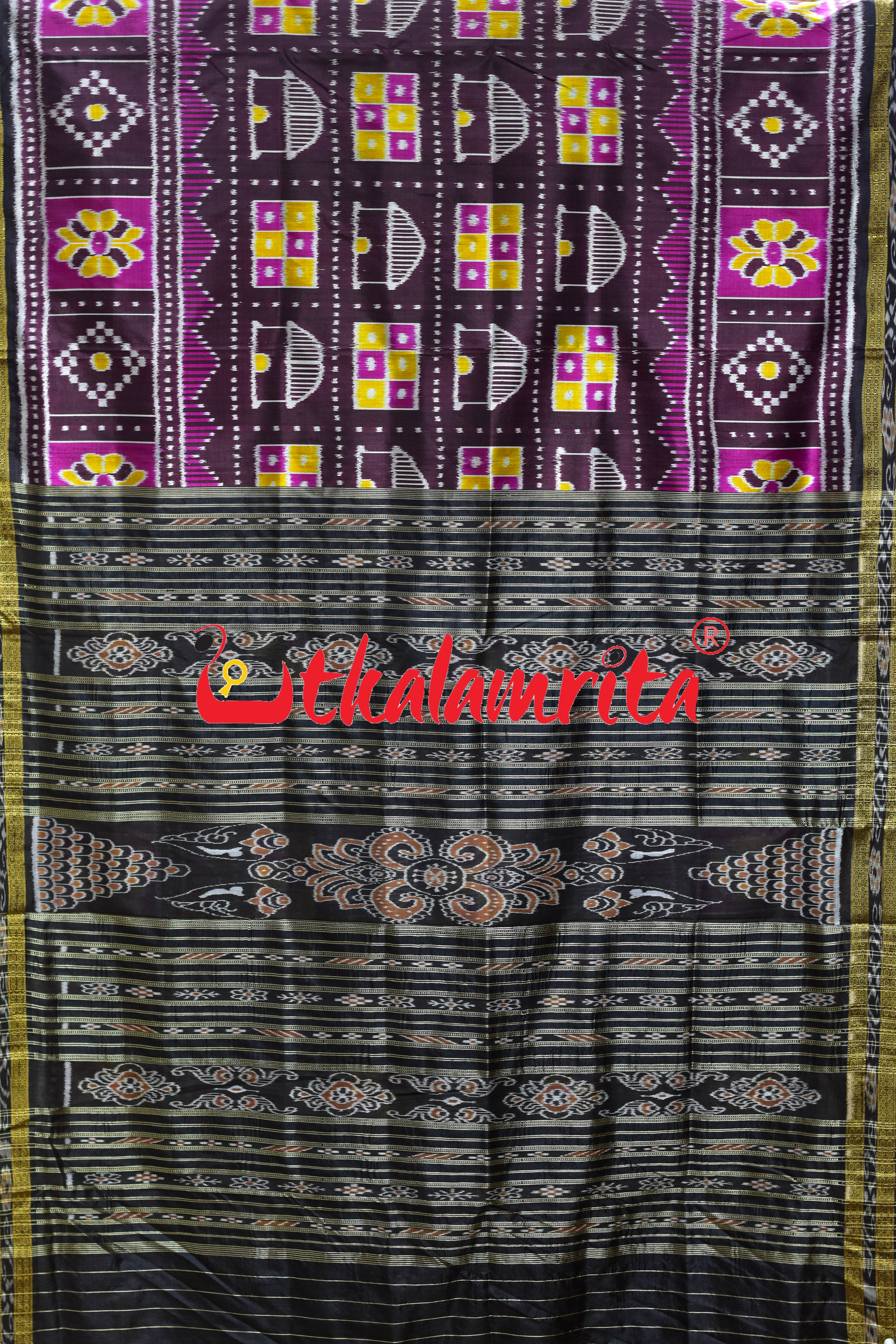 5D Coffee Ghara Jharaka Khandua Silk Saree
