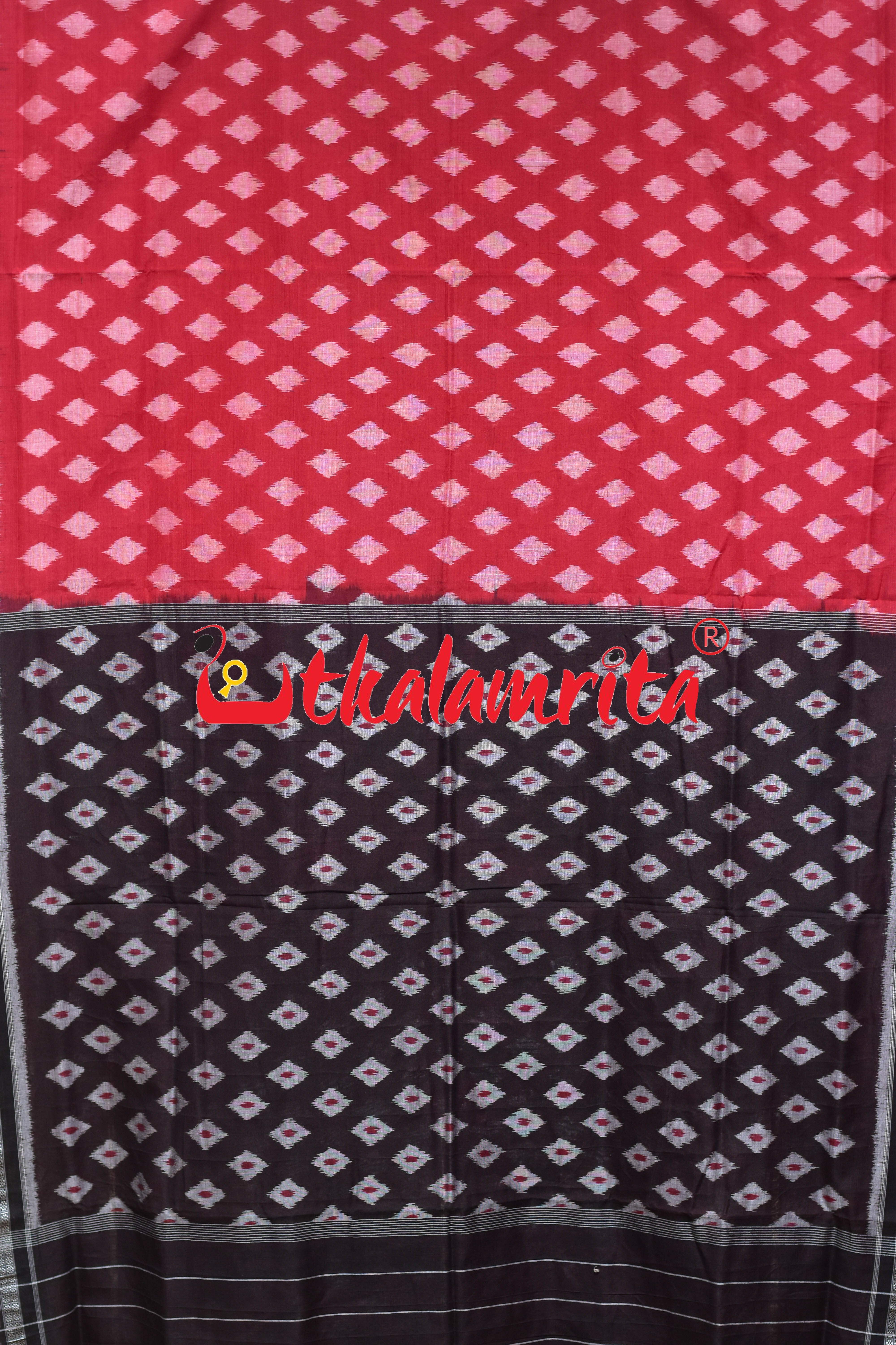 Red Body Thikiri Khandua Cotton Saree