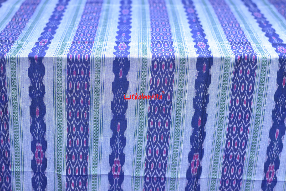 blue with green kangula (fabric)