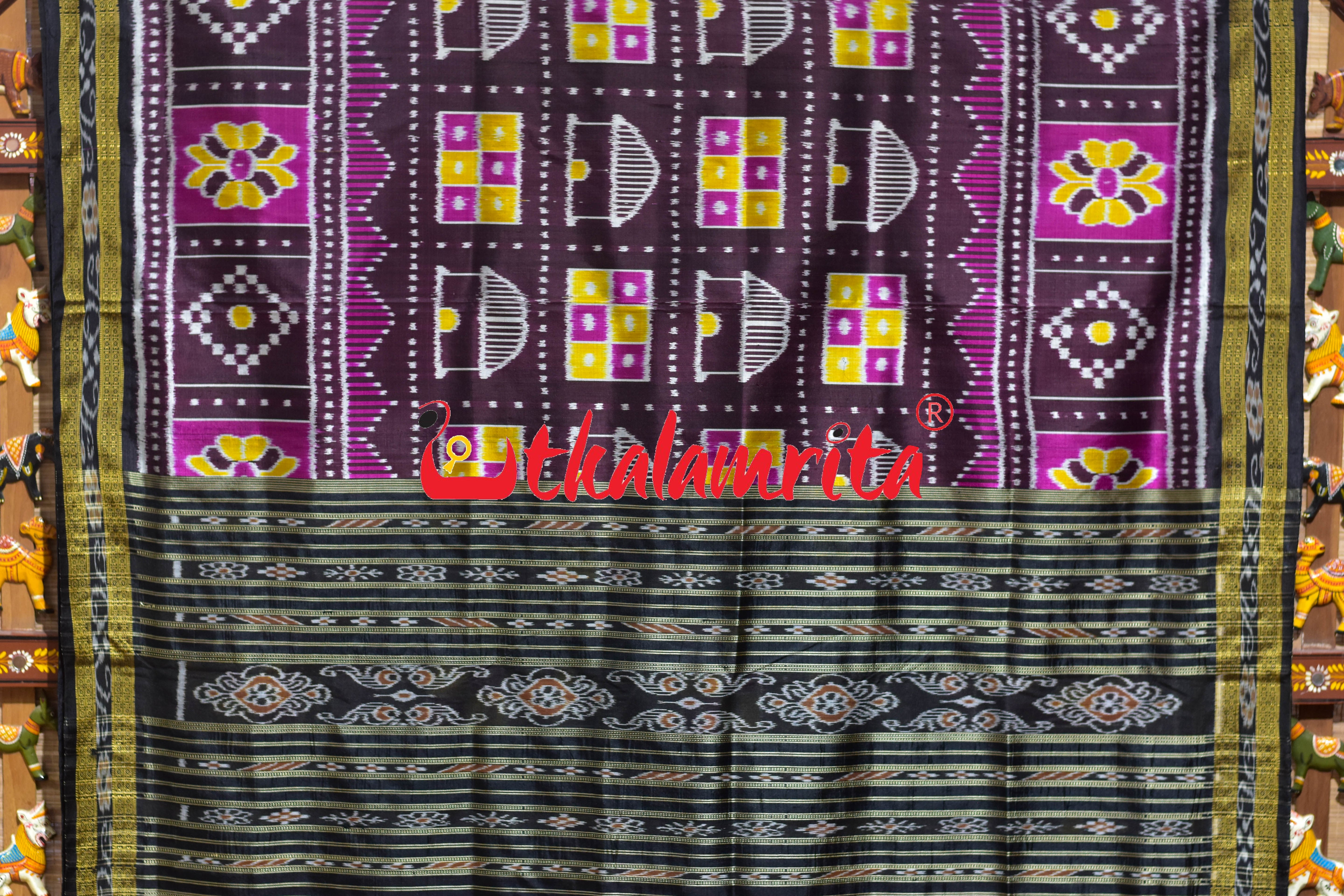 5D Coffee Ghara Jharaka Khandua Silk Saree