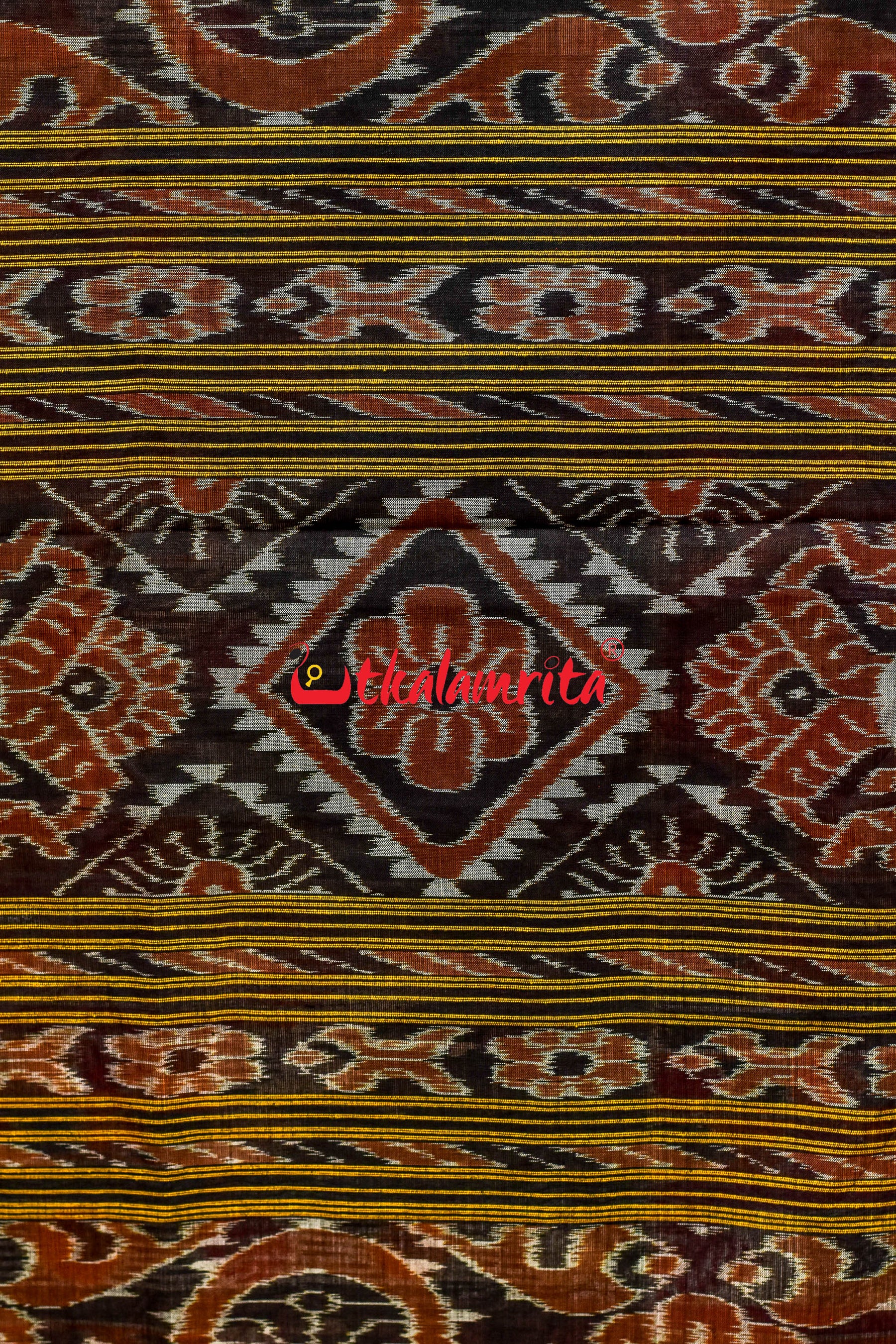 Half Half Taj Mahal Boita Mehndi Khandua Cotton Saree