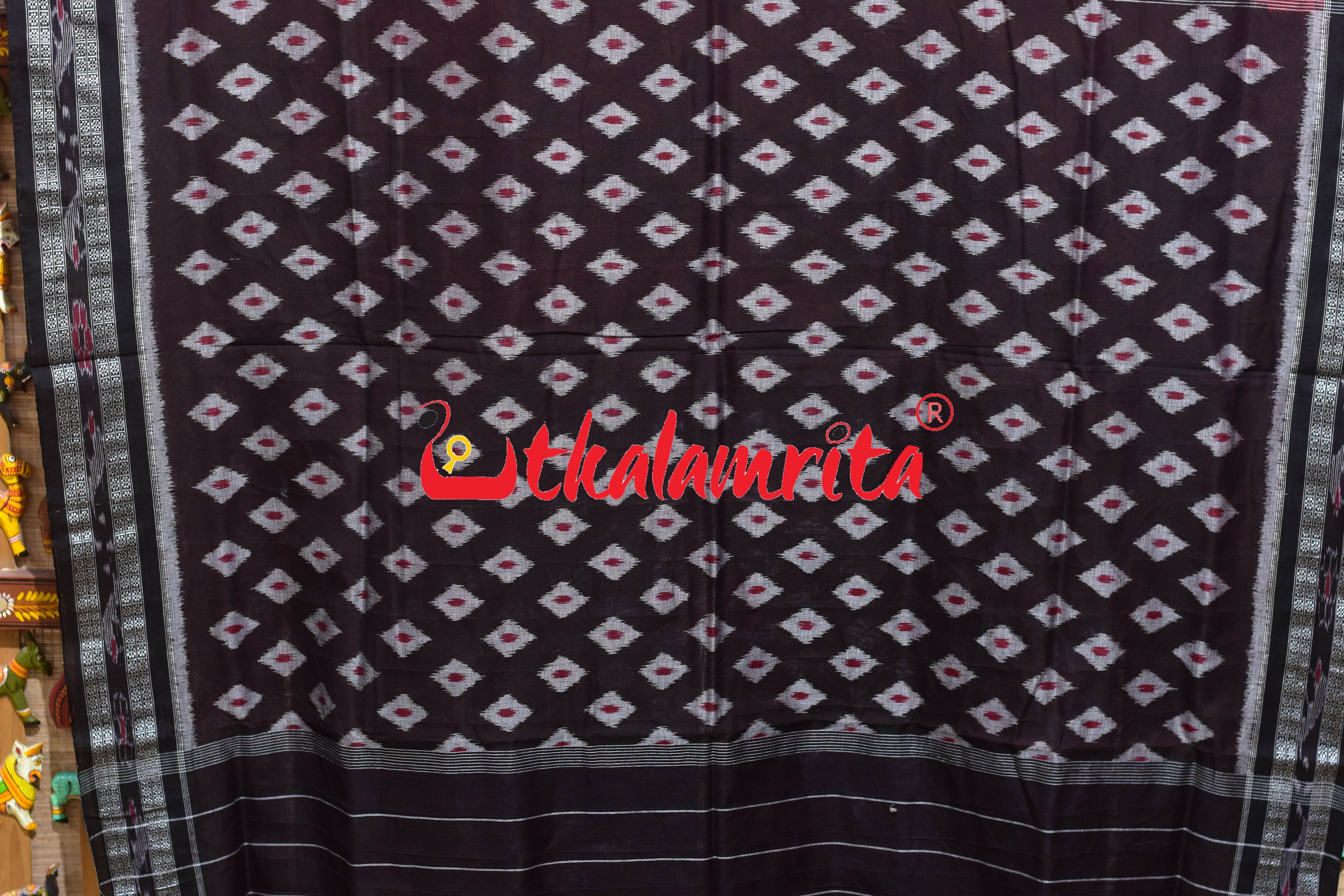 Red Body Thikiri Khandua Cotton Saree