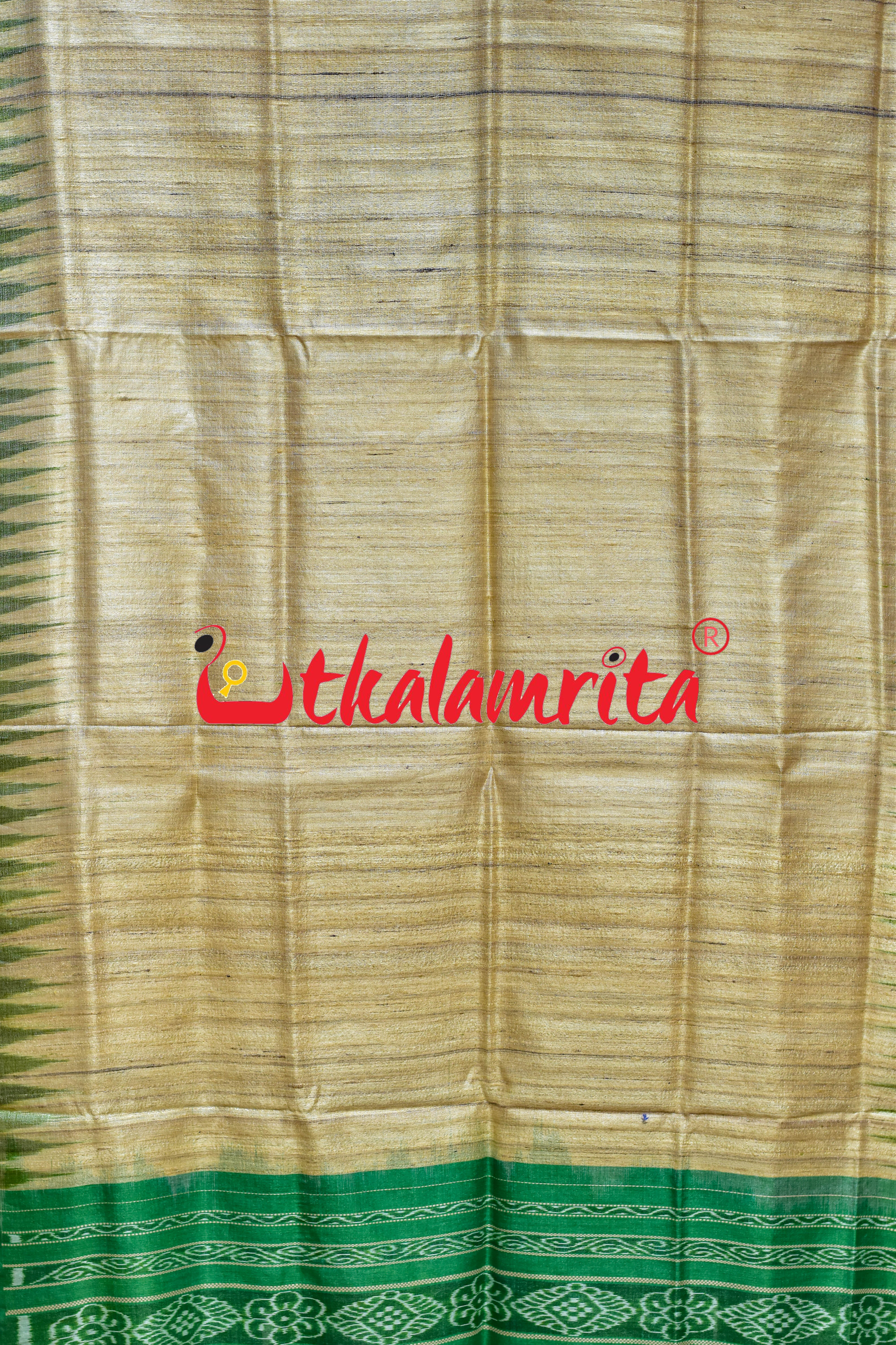 Ghicha Ghee Green Gopalpur Tussar (Dupatta)