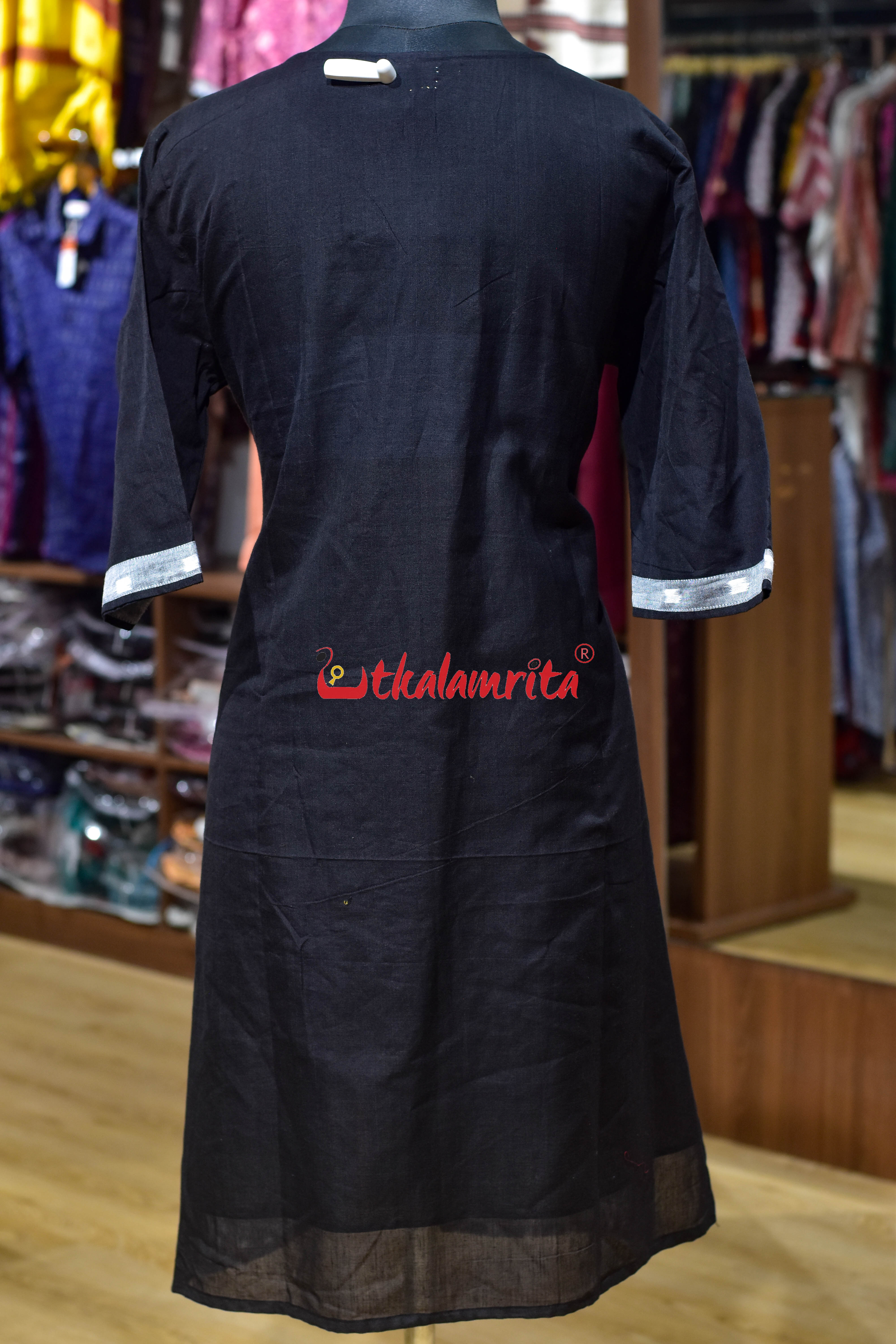 Grey Golden Loom Elegance (Ladies Kurti)