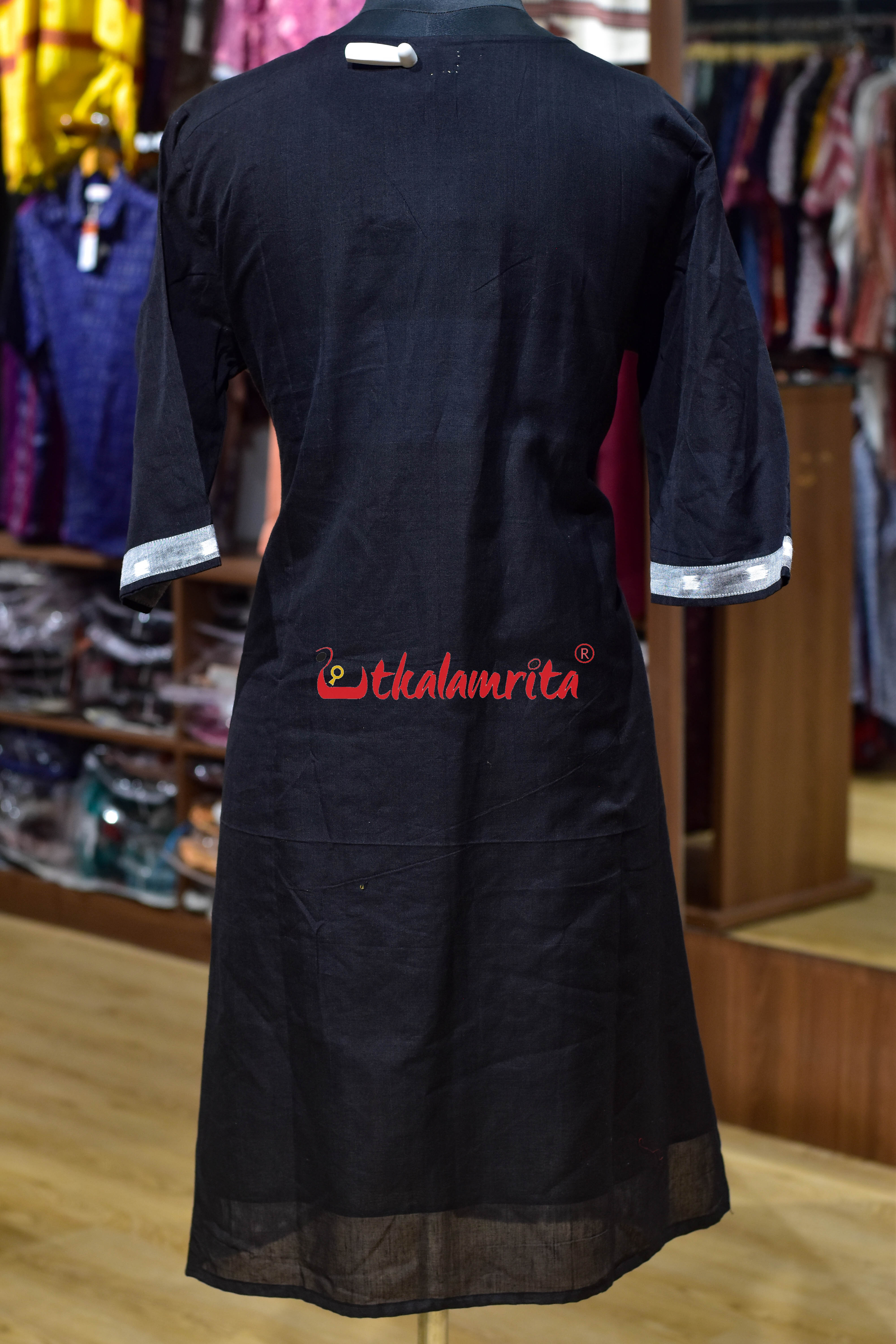 Grey Golden Loom Elegance (Ladies Kurti)