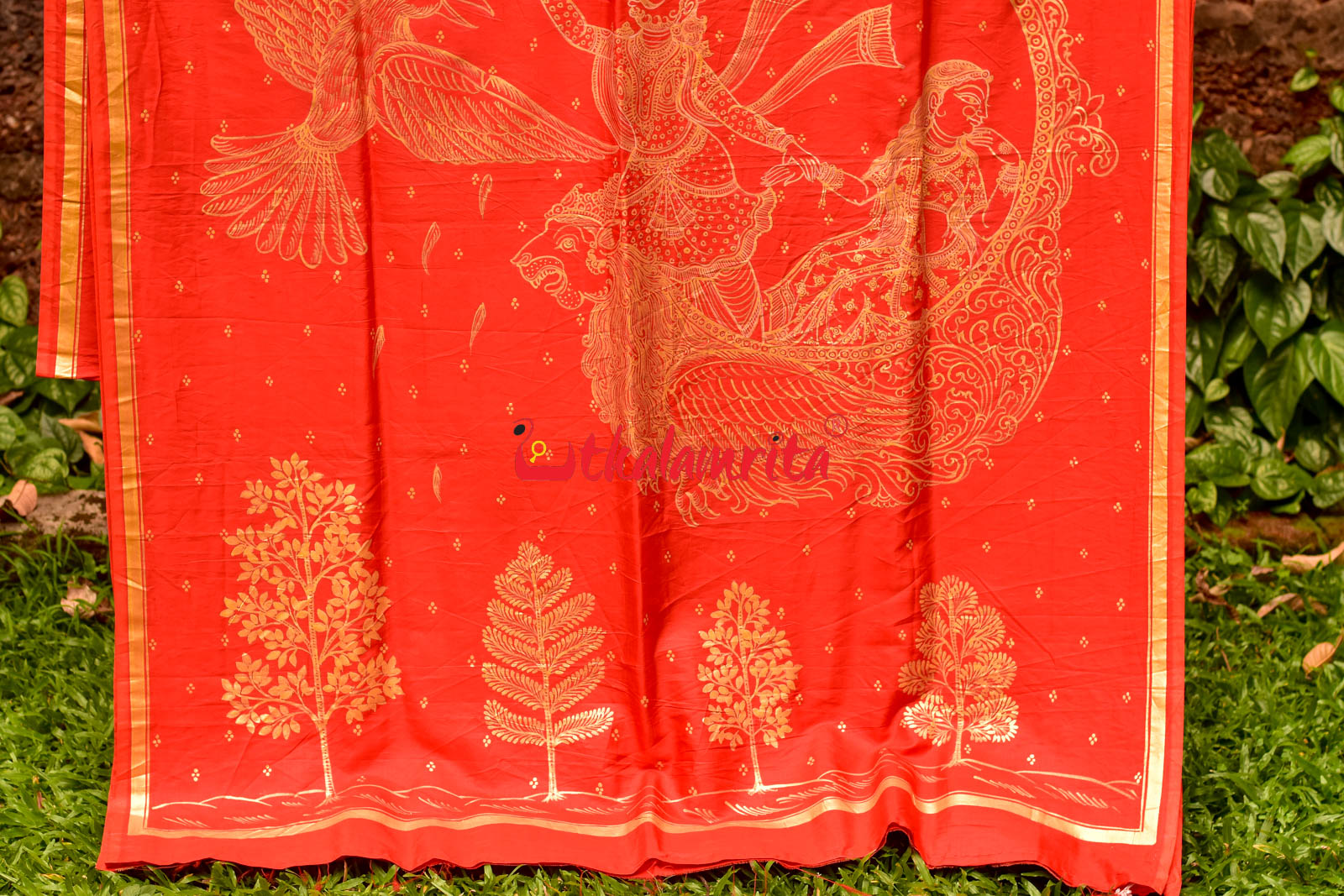 Sita Harana Pattachitra Silk Saree