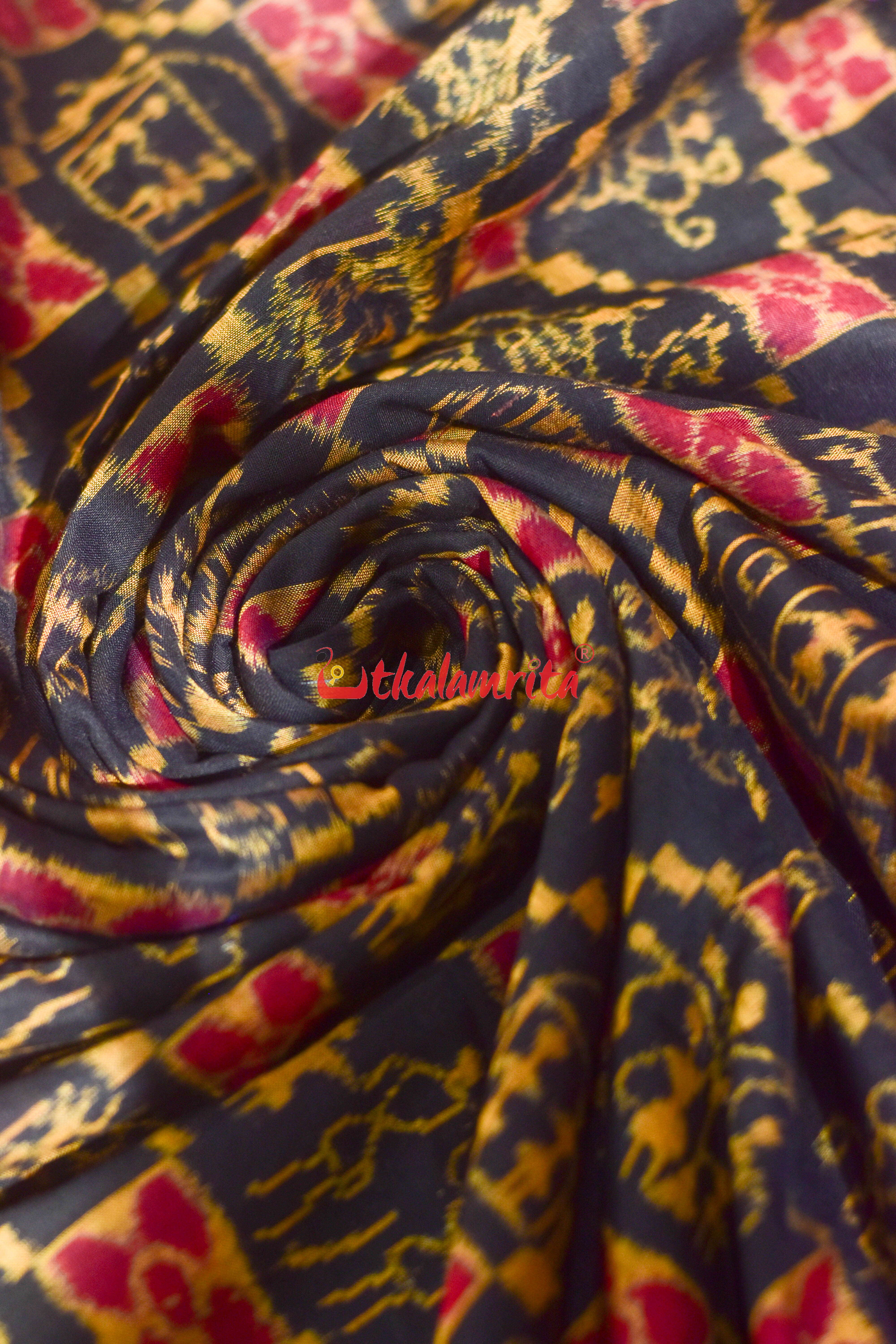 Black Mustard Tribal Them Sambalpuri Cotton (Fabric)