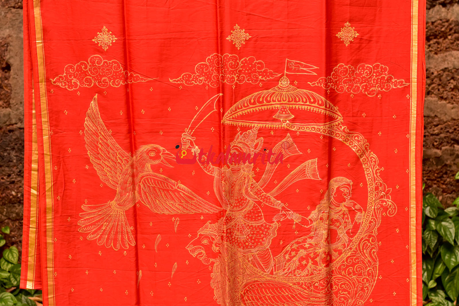 Sita Harana Pattachitra Silk Saree