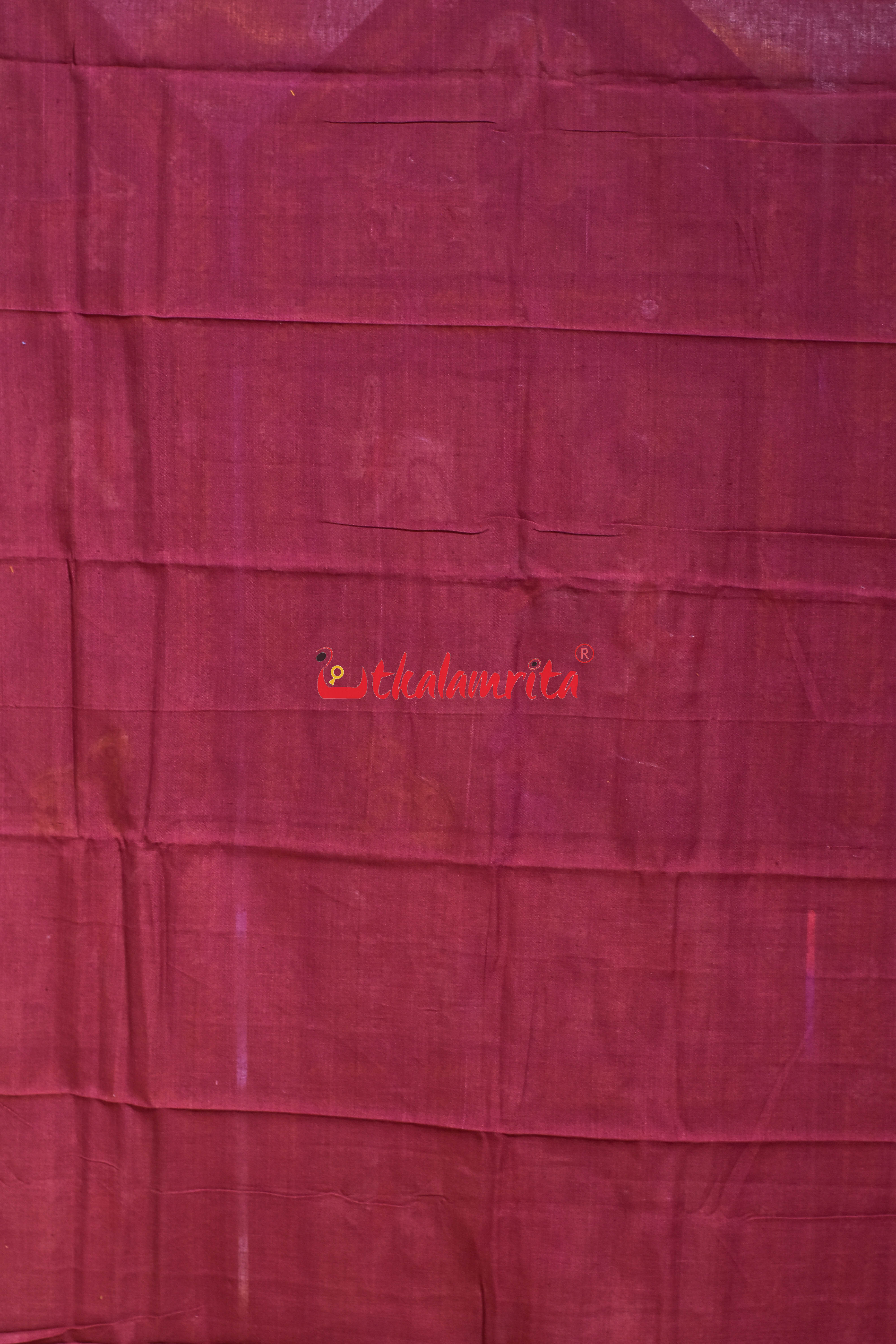 Light Blue Maroon Simple Pasapali Flower Dress Set