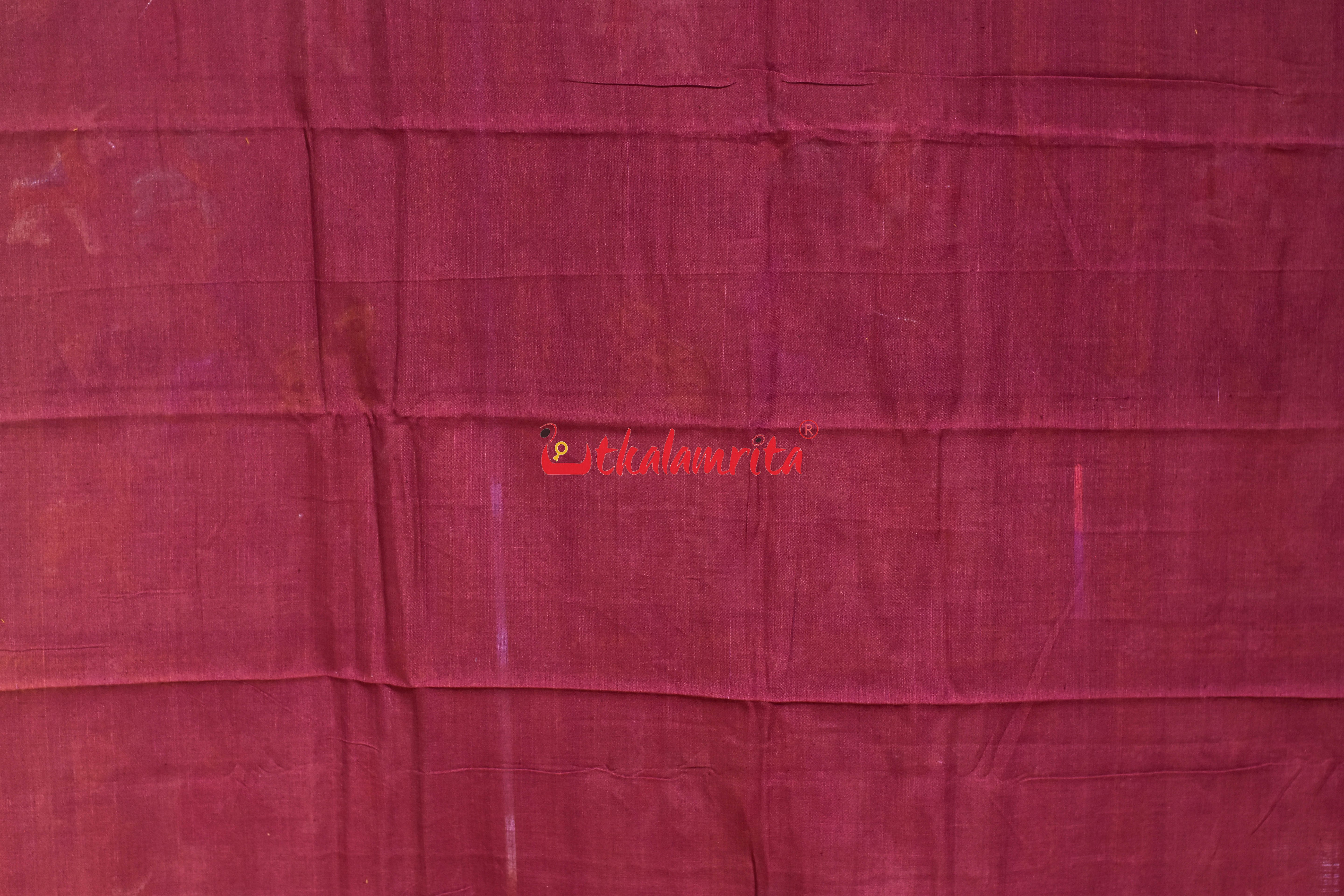 Light Blue Maroon Simple Pasapali Flower Dress Set