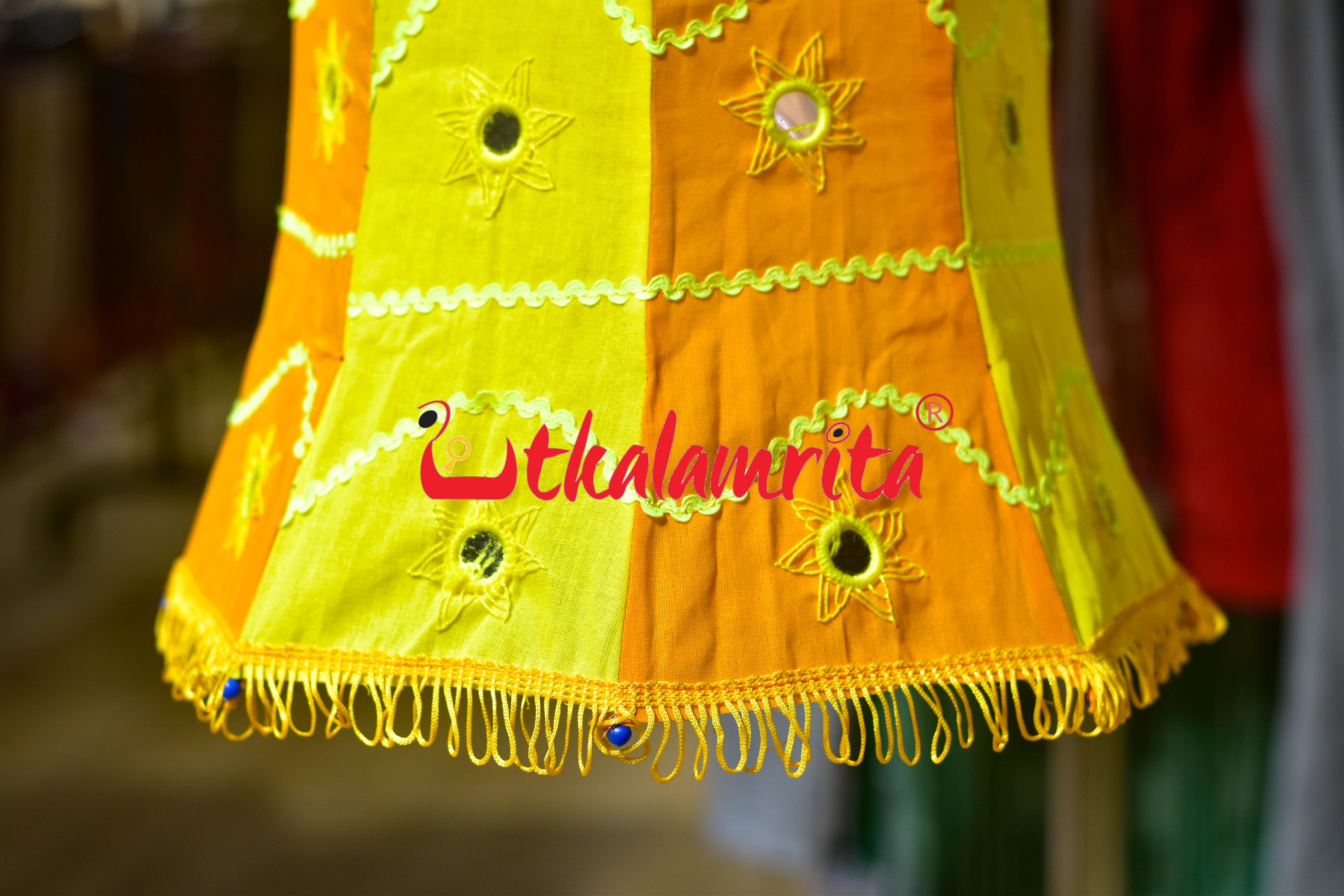 Orange Yellow Special Bell Lampshade