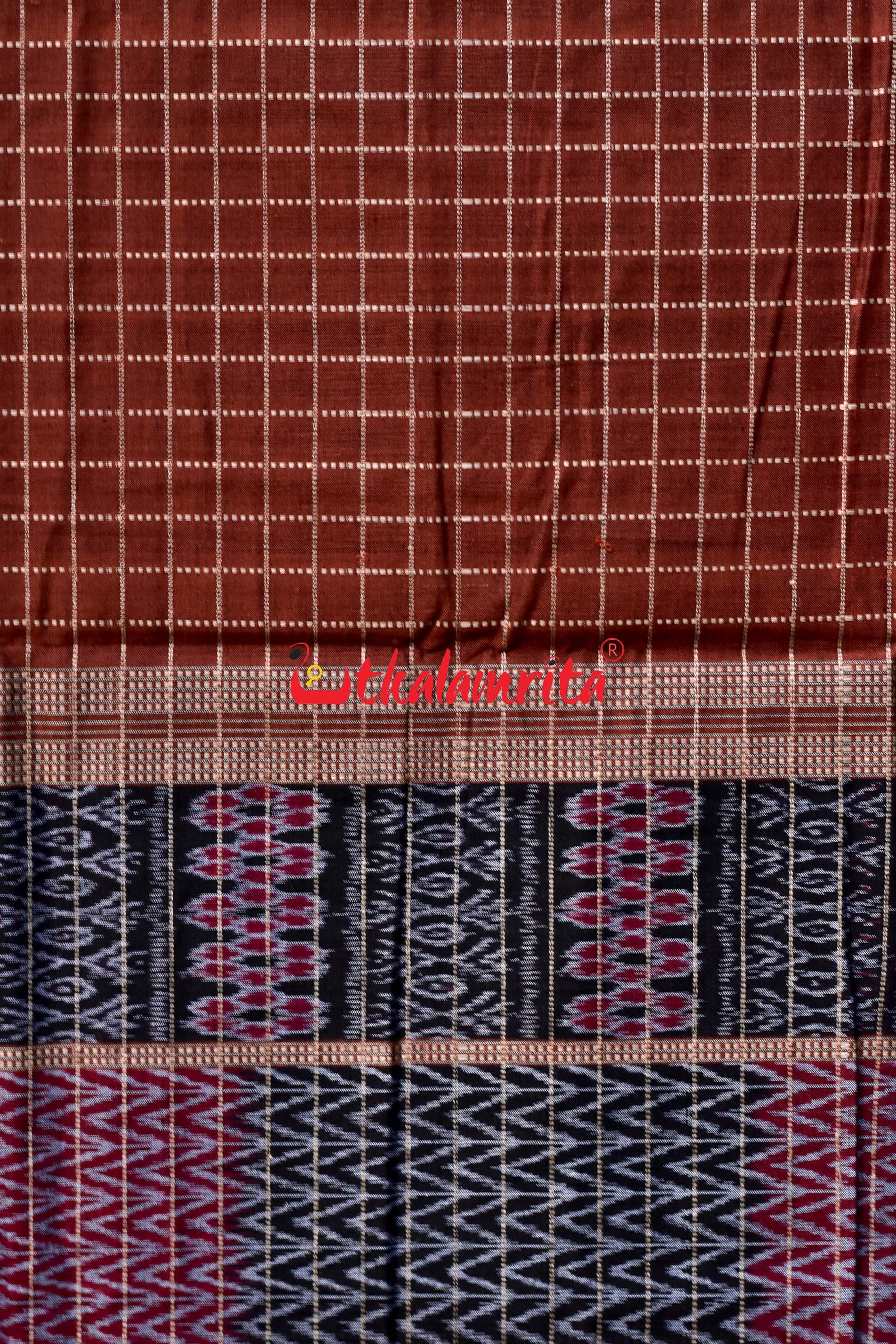 Dasphuliya Chocolate Danti Sachipar Cotton Saree