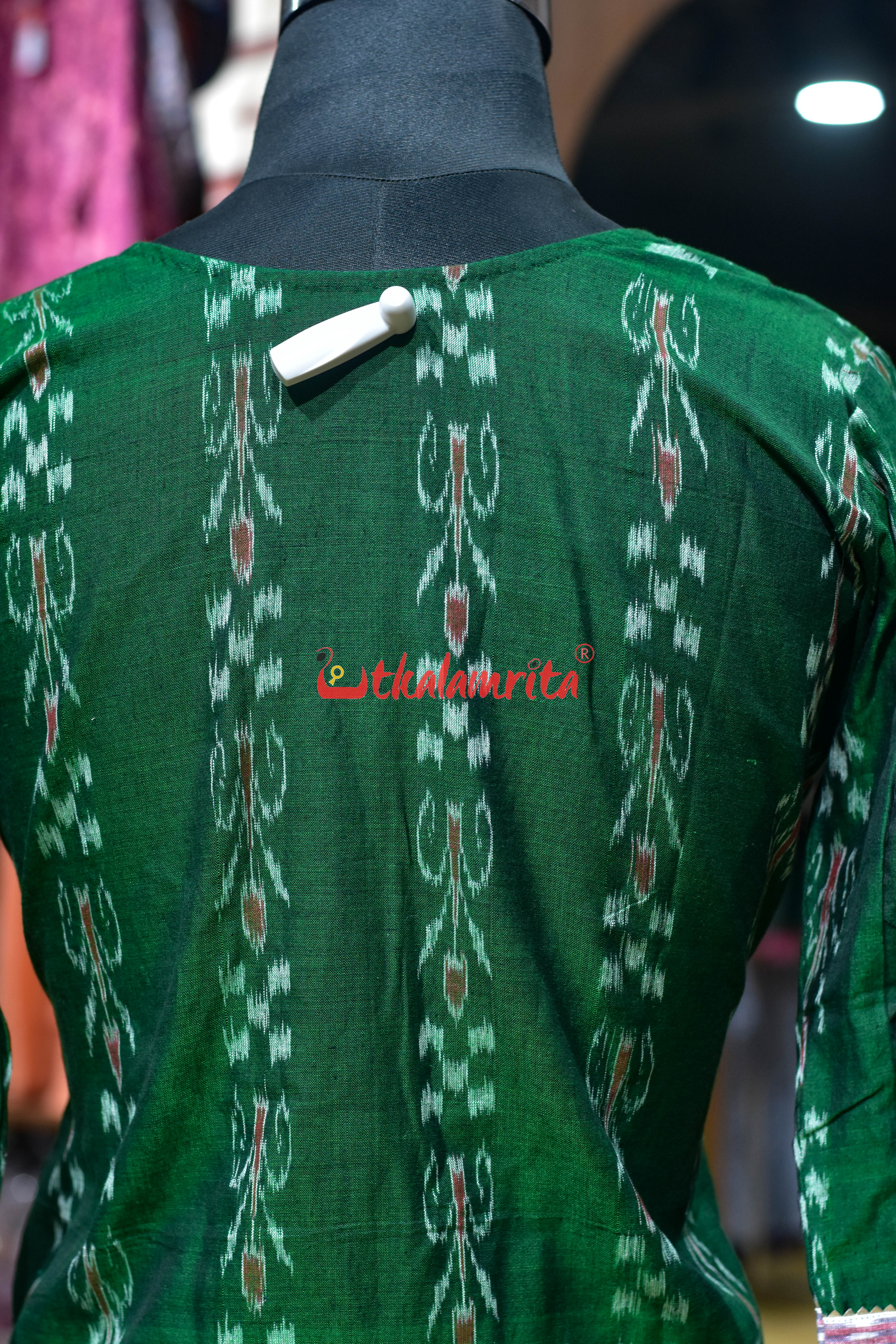 Light Green Pasapali with Aswini Middle Desigh (Ladies Kurti)