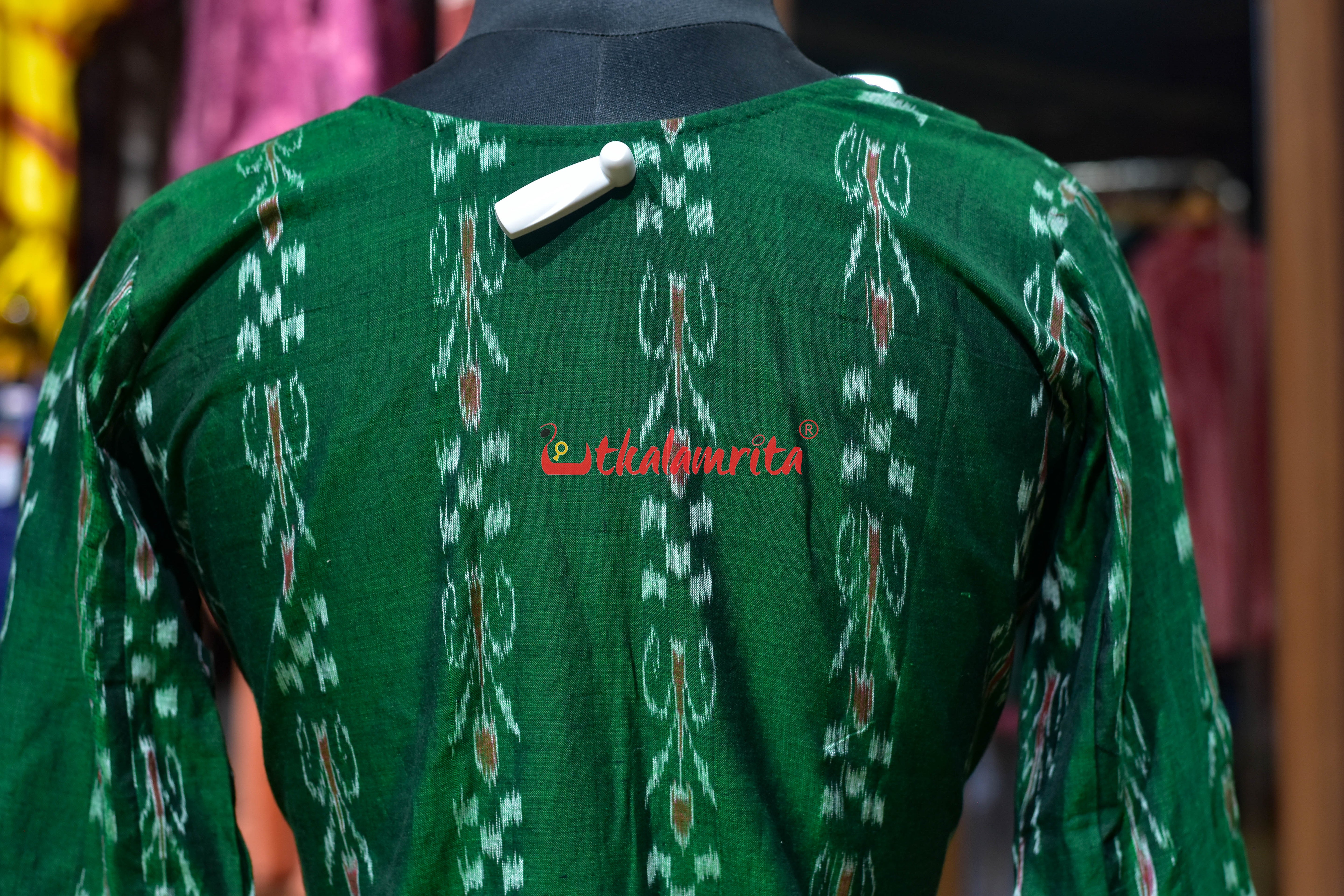 Light Green Pasapali with Aswini Middle Desigh (Ladies Kurti)