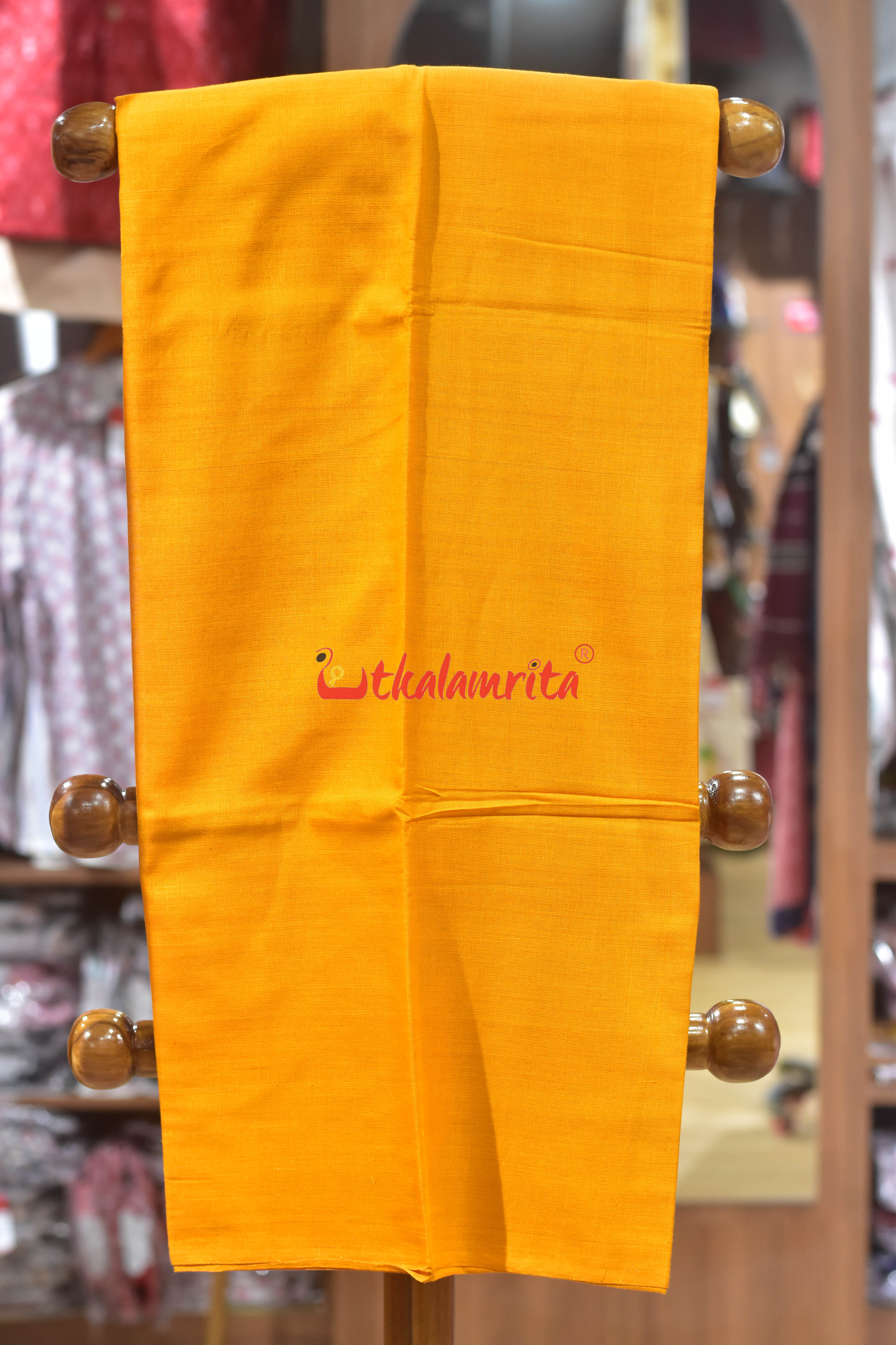 Pink Yellow Flower Bomkai Cotton Dress Set